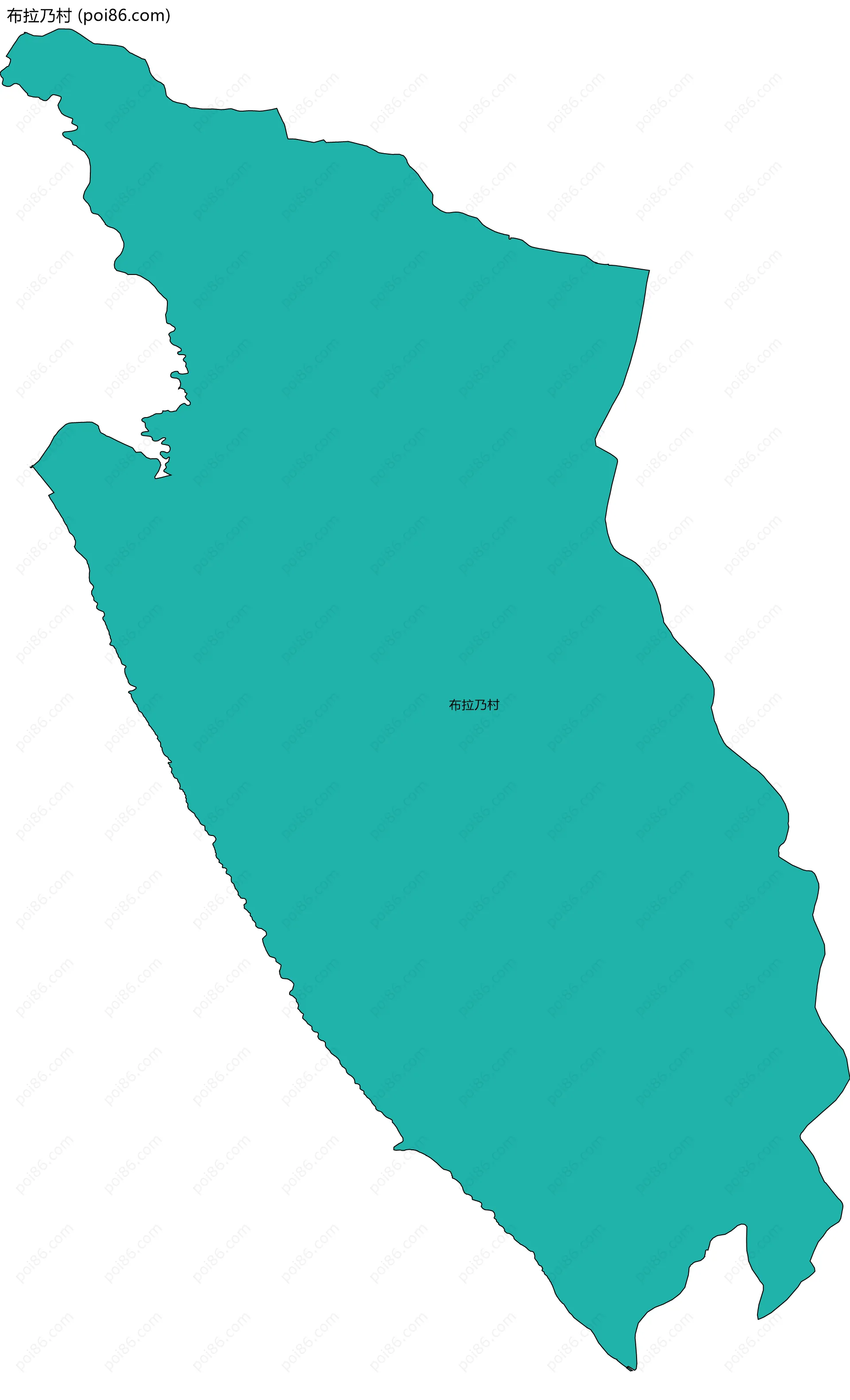 布拉乃村边界地图