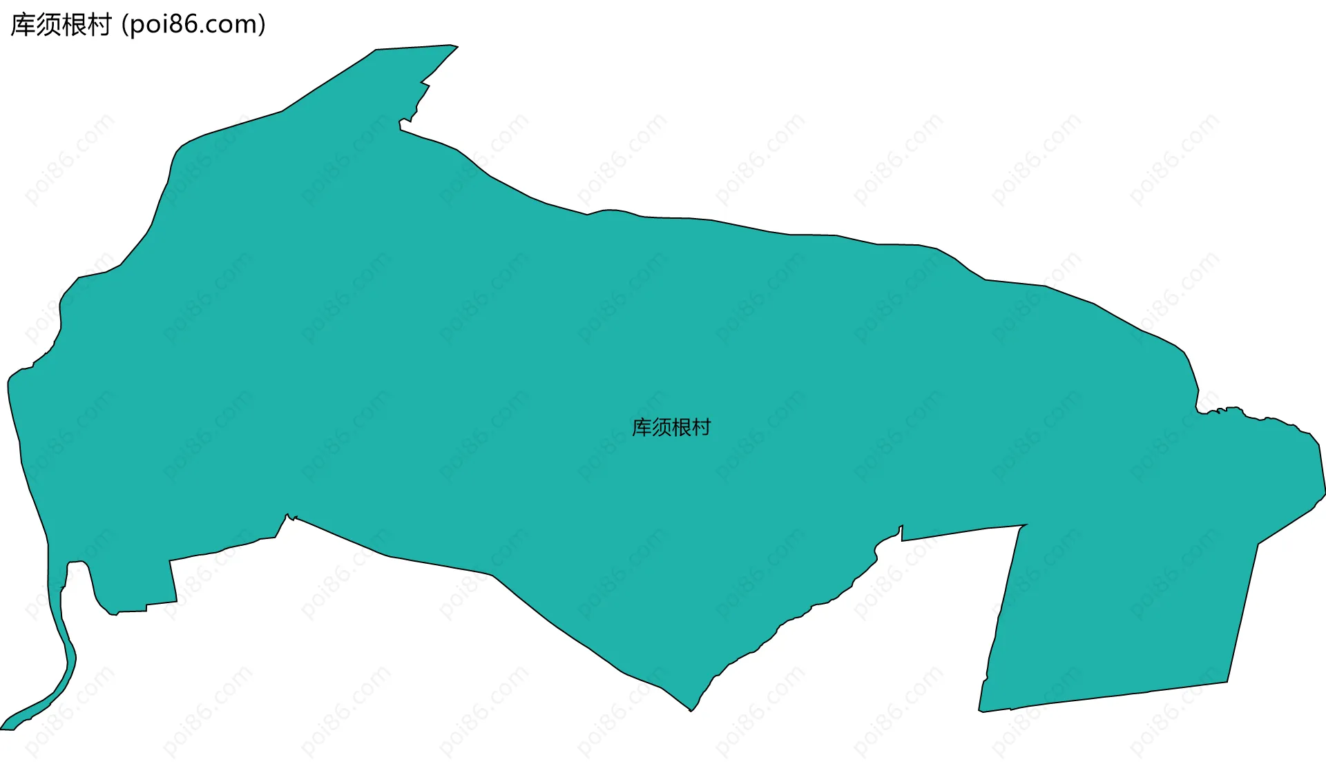 库须根村边界地图