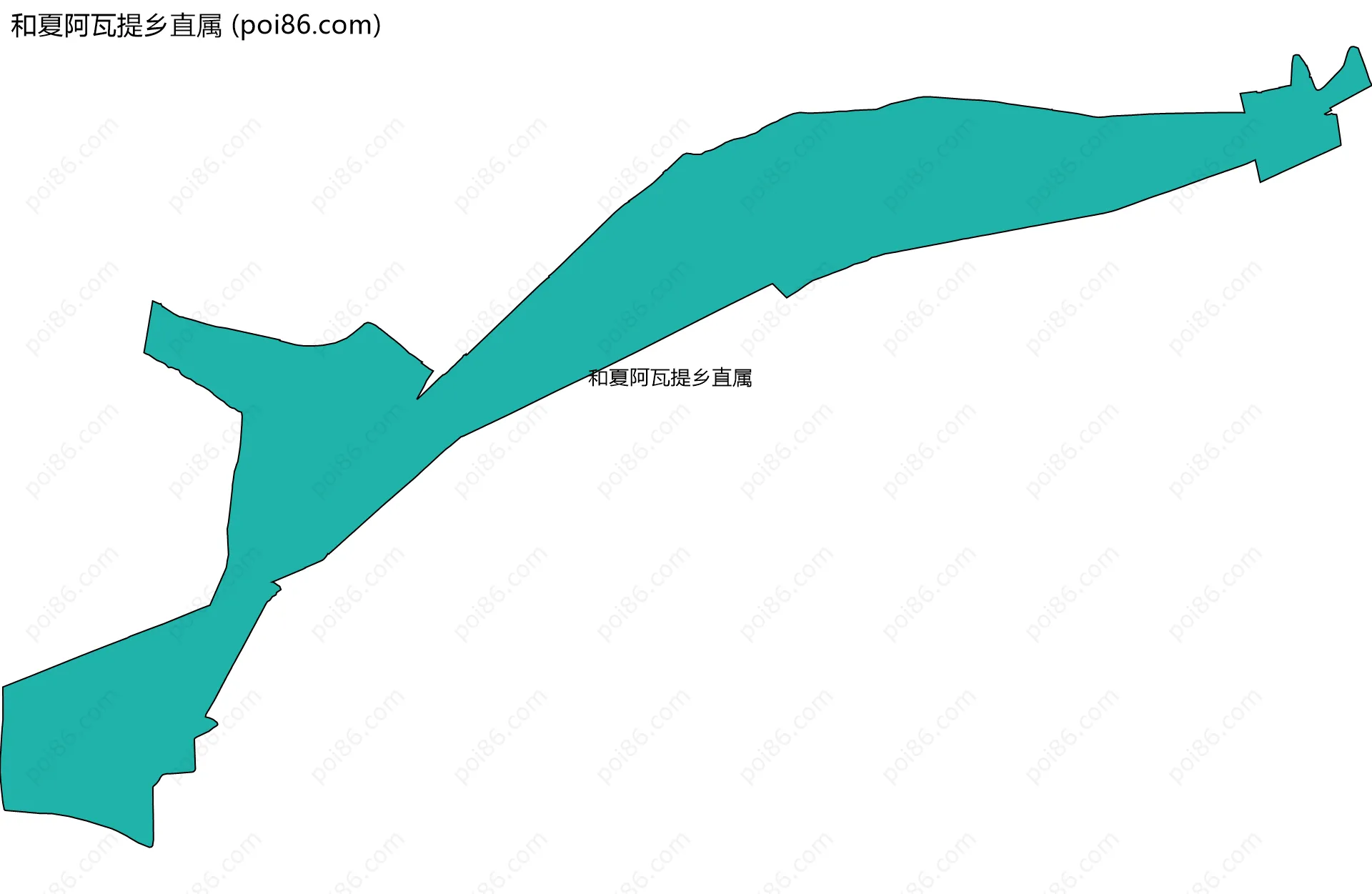 和夏阿瓦提乡直属边界地图
