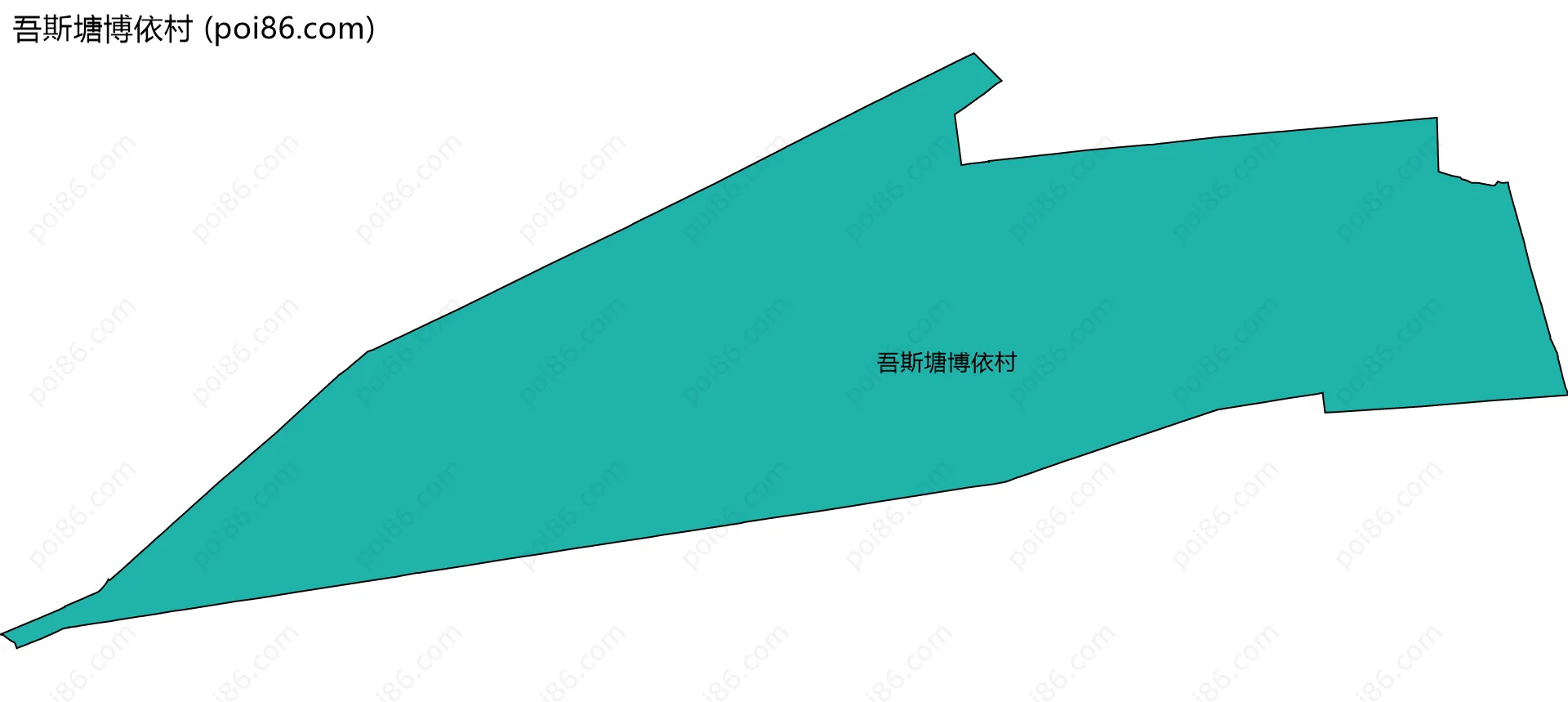 吾斯塘博依村边界地图