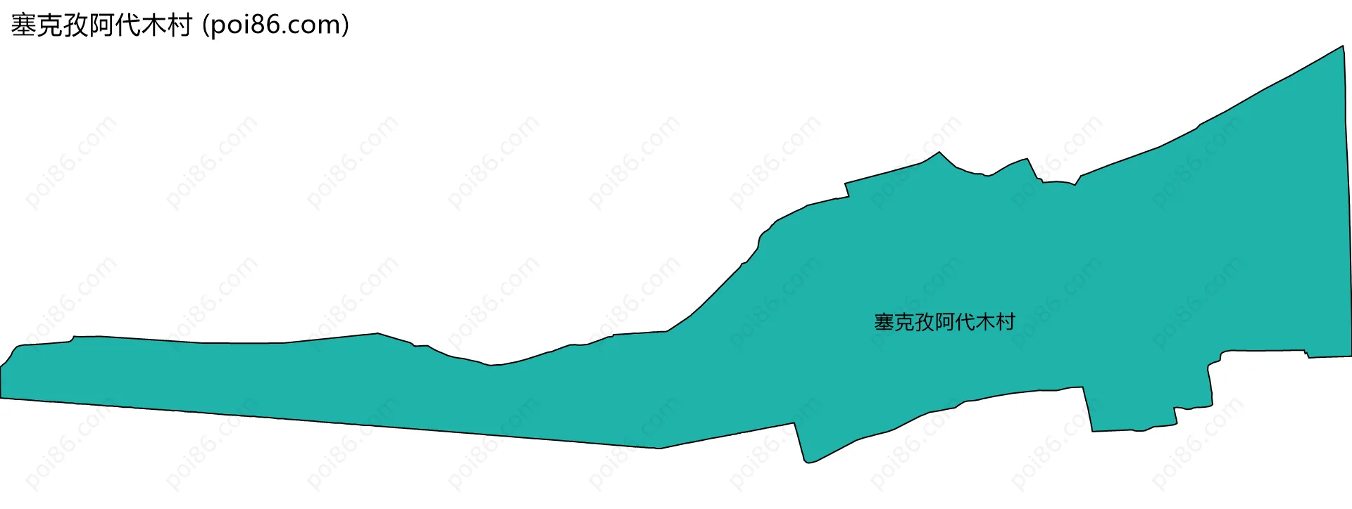 塞克孜阿代木村边界地图