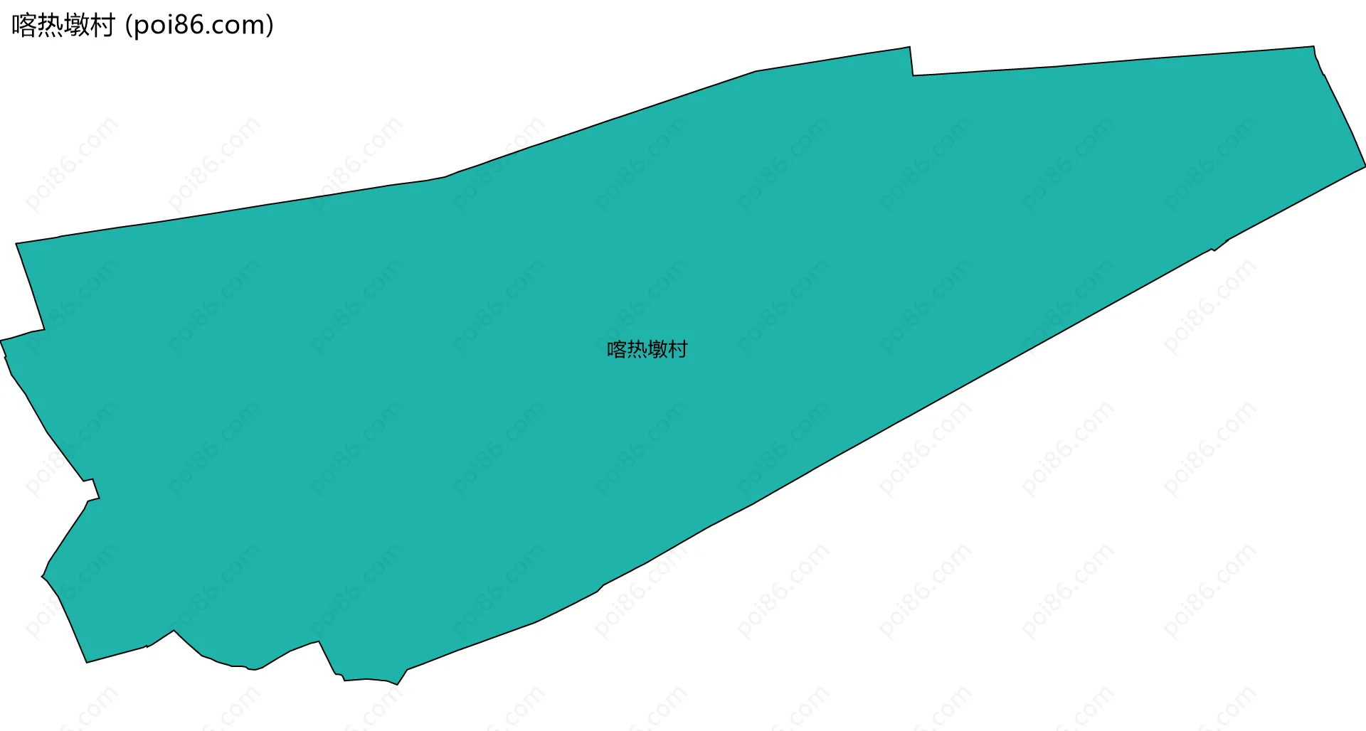 喀热墩村边界地图