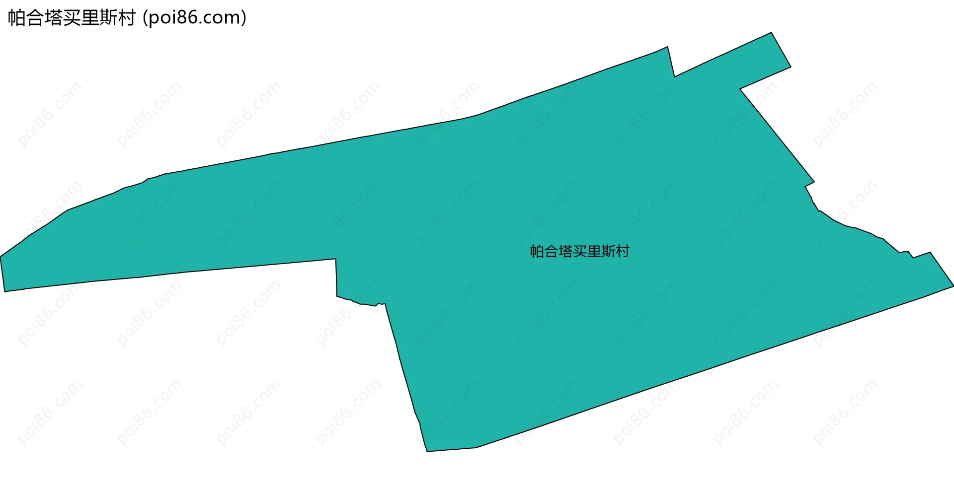 帕合塔买里斯村边界地图