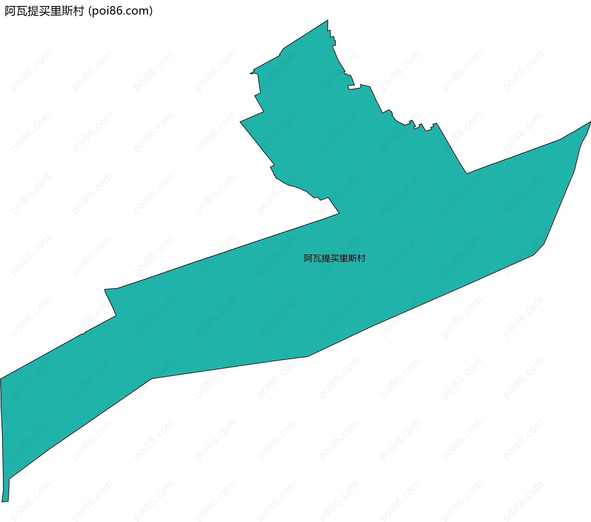 阿瓦提买里斯村边界地图