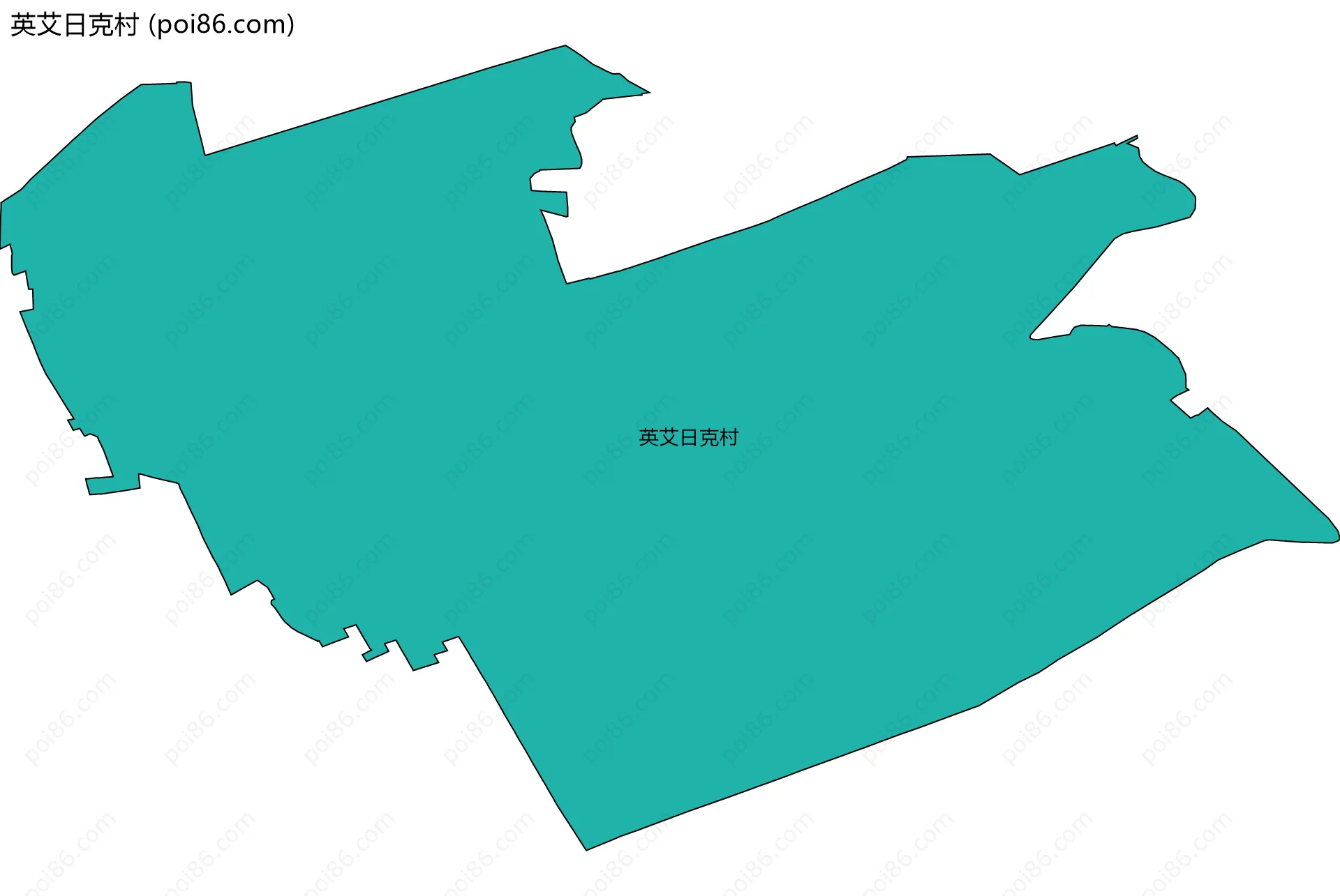 英艾日克村边界地图