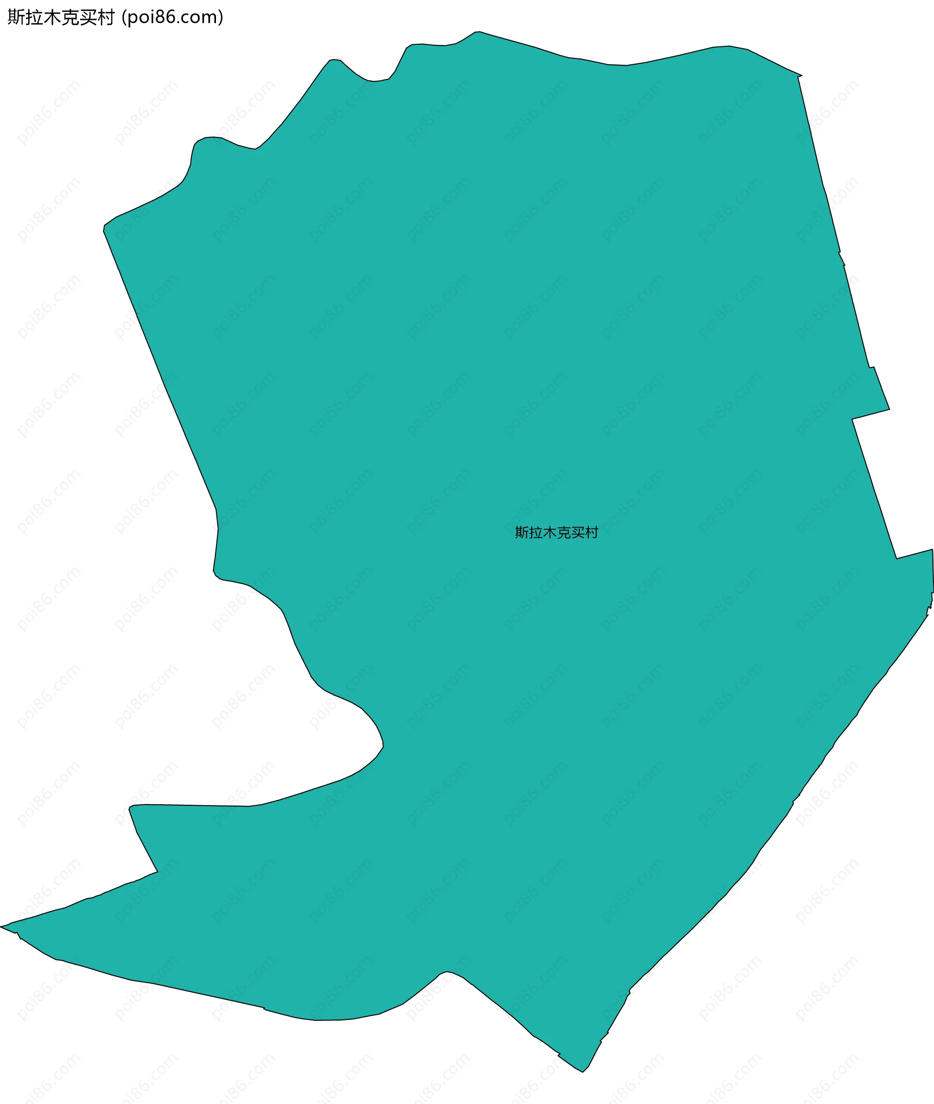 斯拉木克买村边界地图