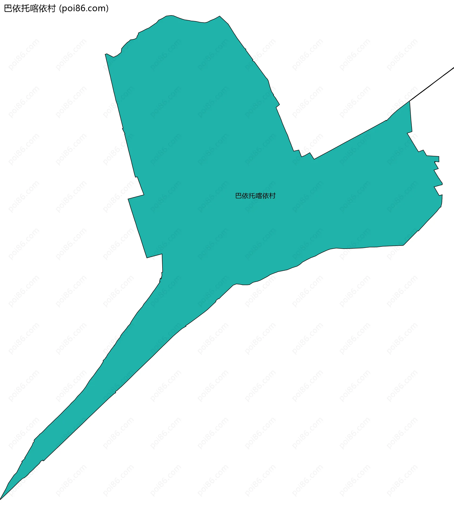 巴依托喀依村边界地图