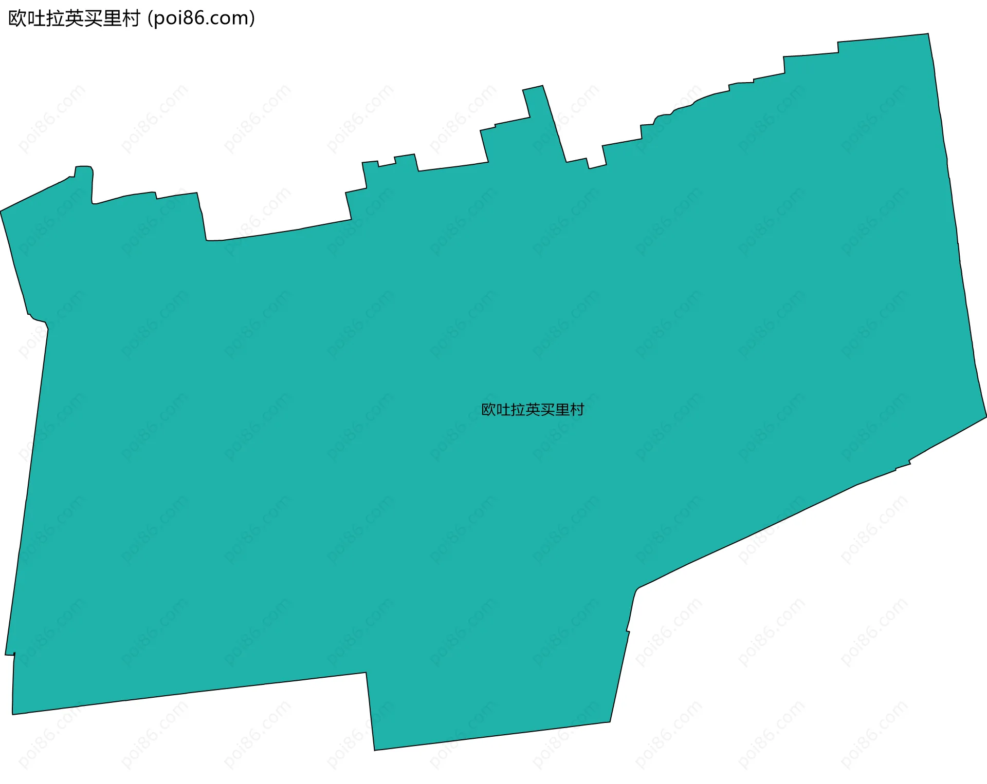 欧吐拉英买里村边界地图