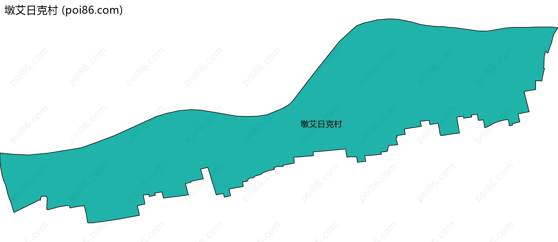 墩艾日克村边界地图