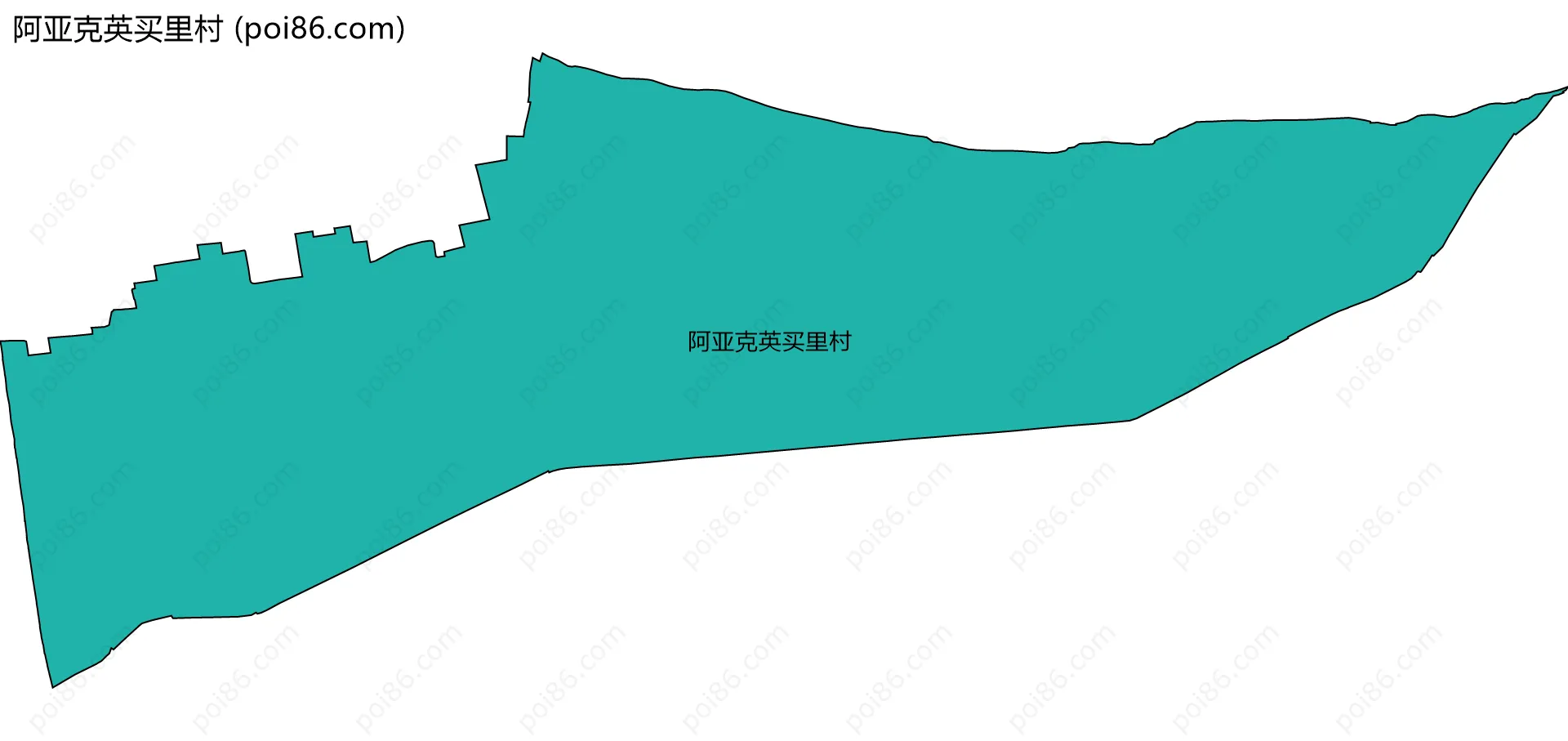阿亚克英买里村边界地图