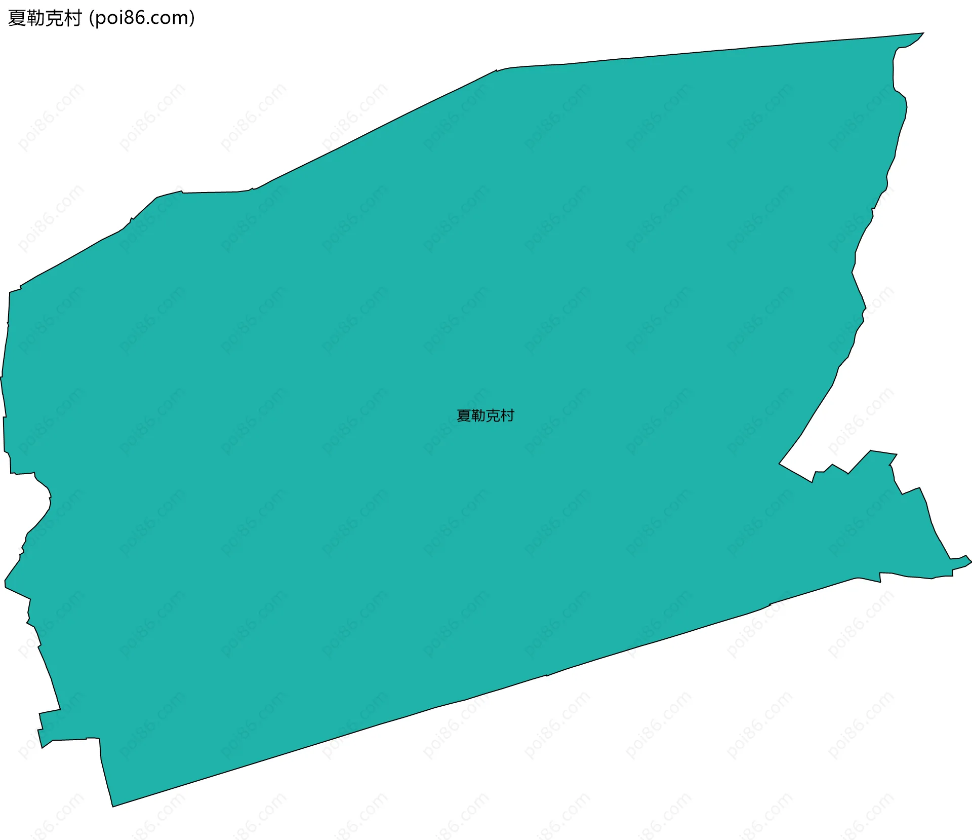 夏勒克村边界地图