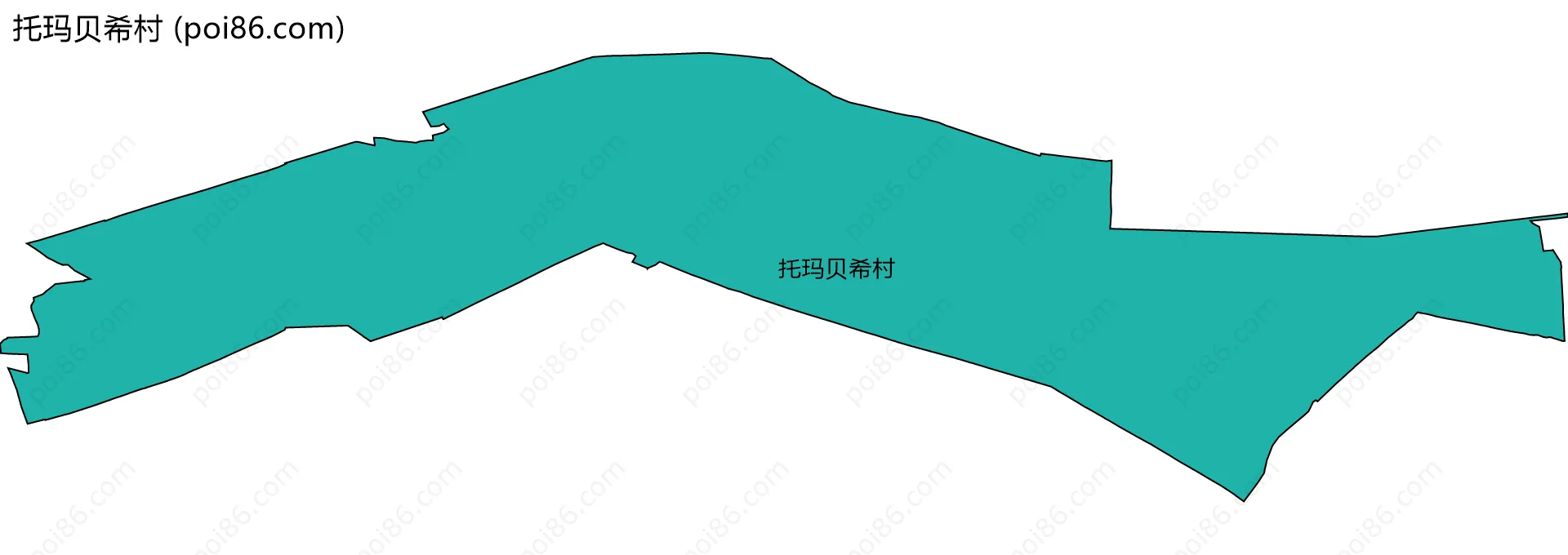 托玛贝希村边界地图