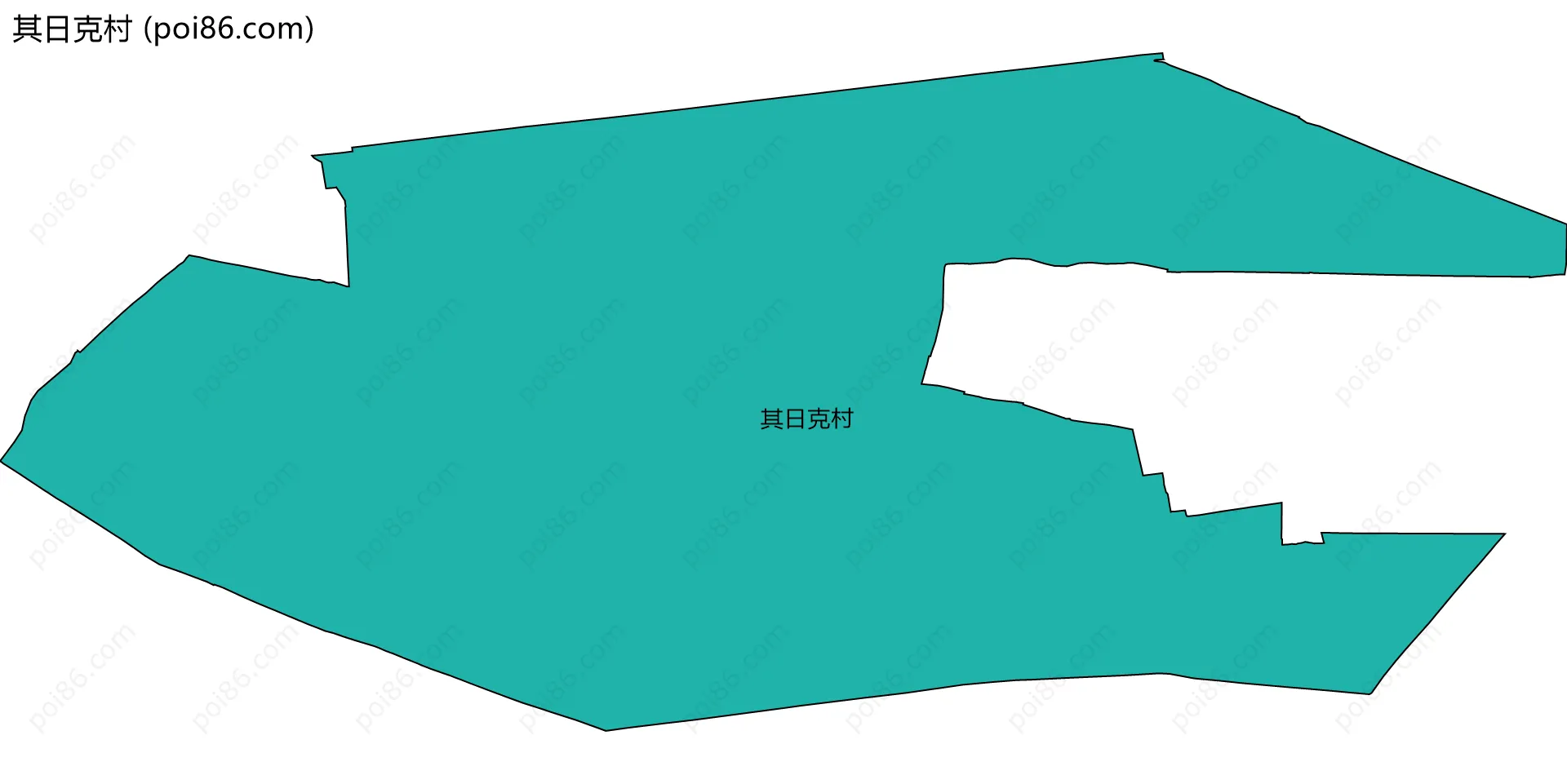 其日克村边界地图