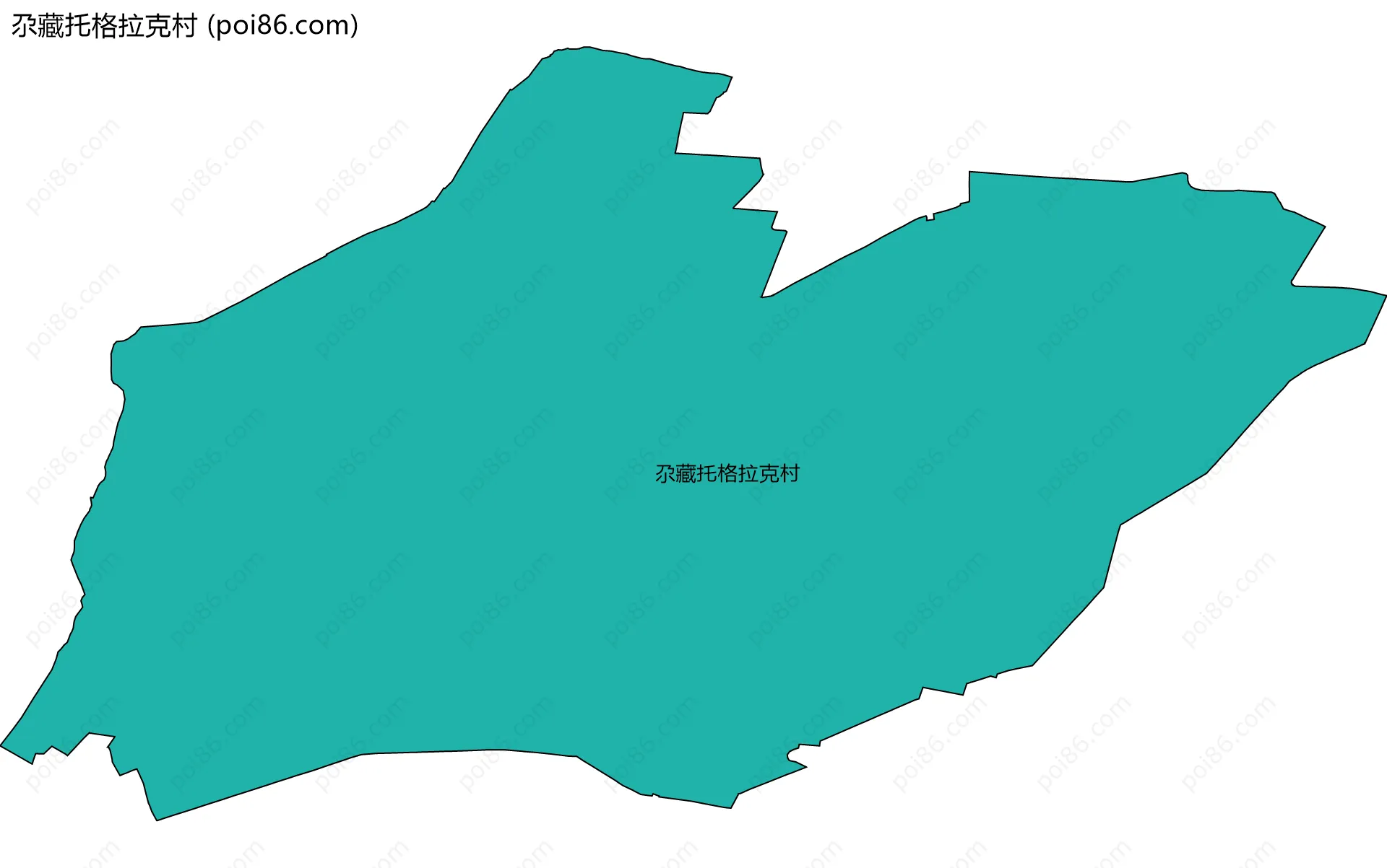 尕藏托格拉克村边界地图