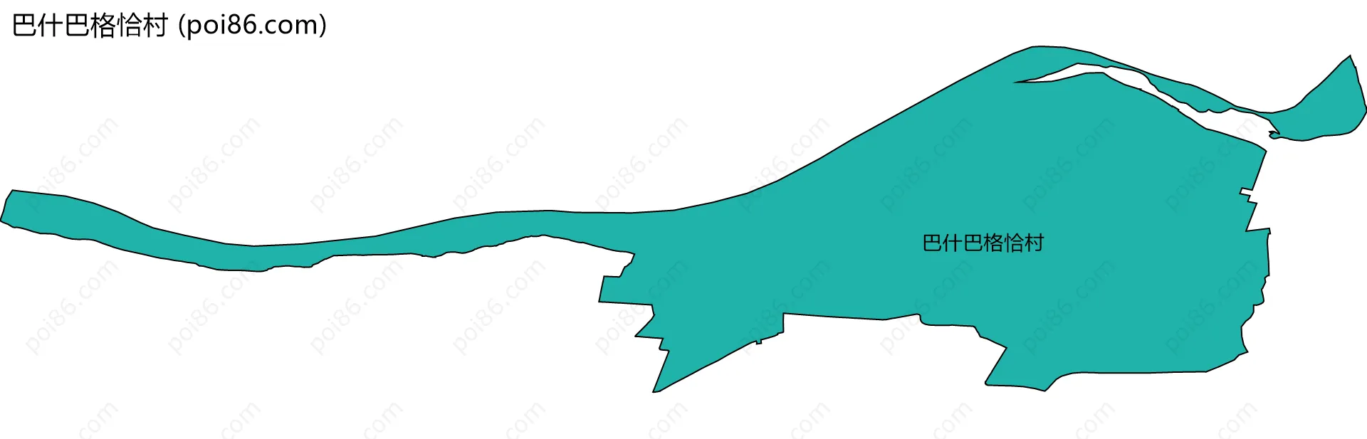 巴什巴格恰村边界地图