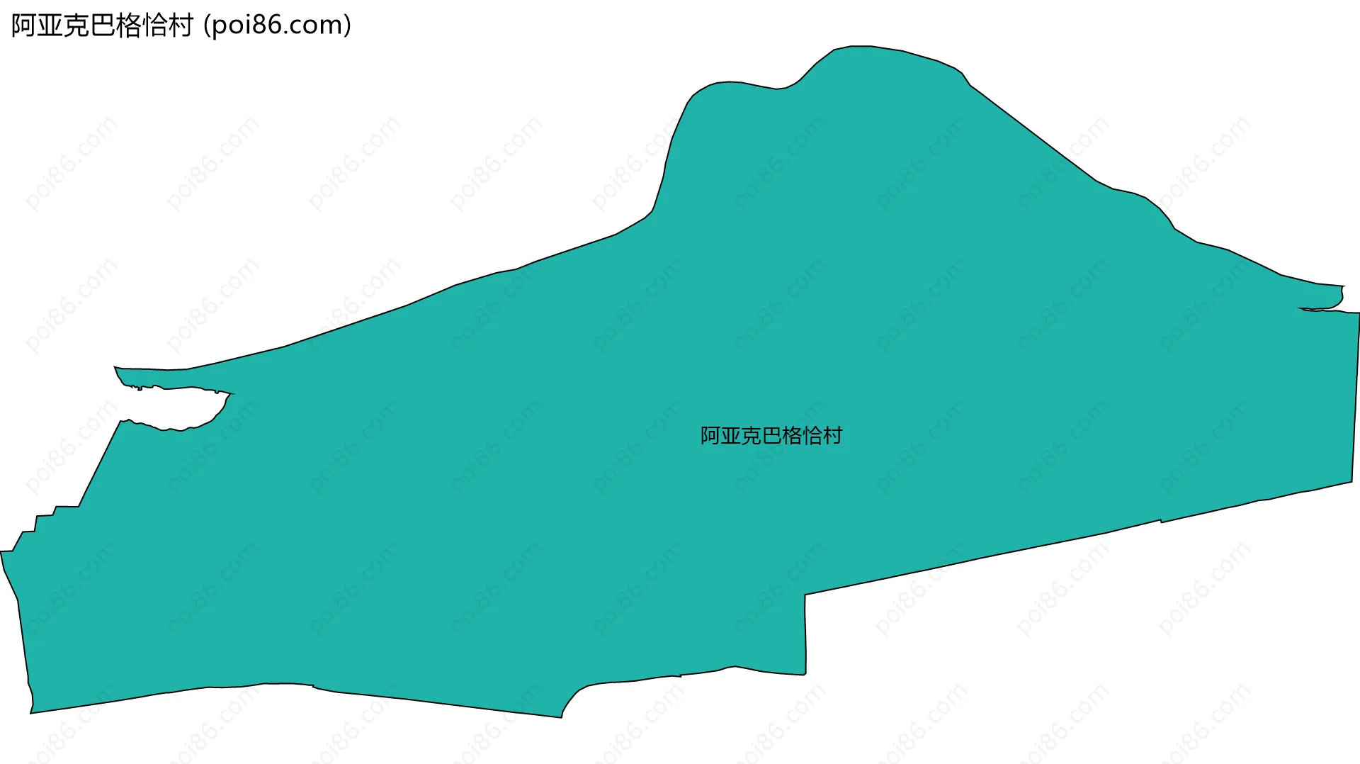 阿亚克巴格恰村边界地图