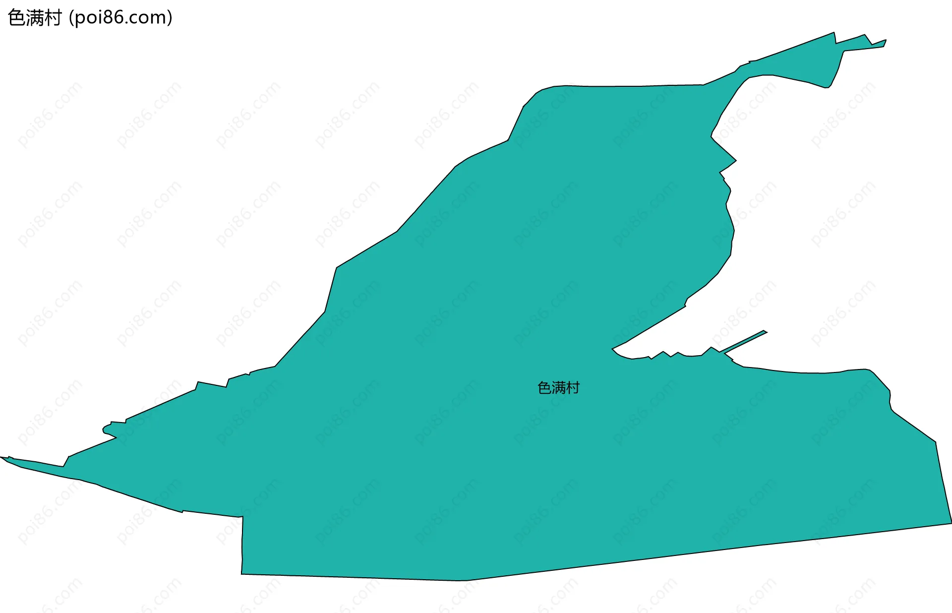 色满村边界地图