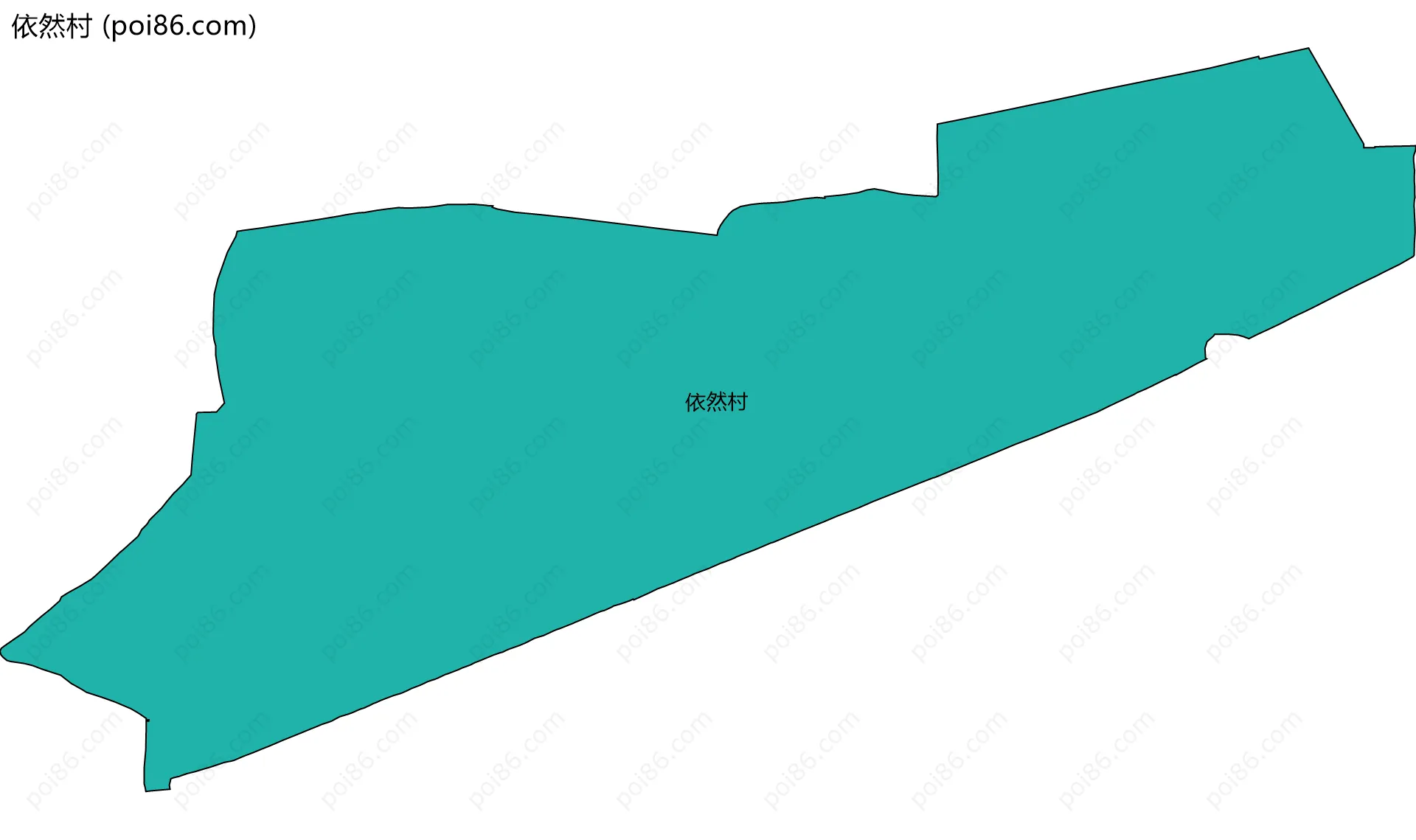 依然村边界地图