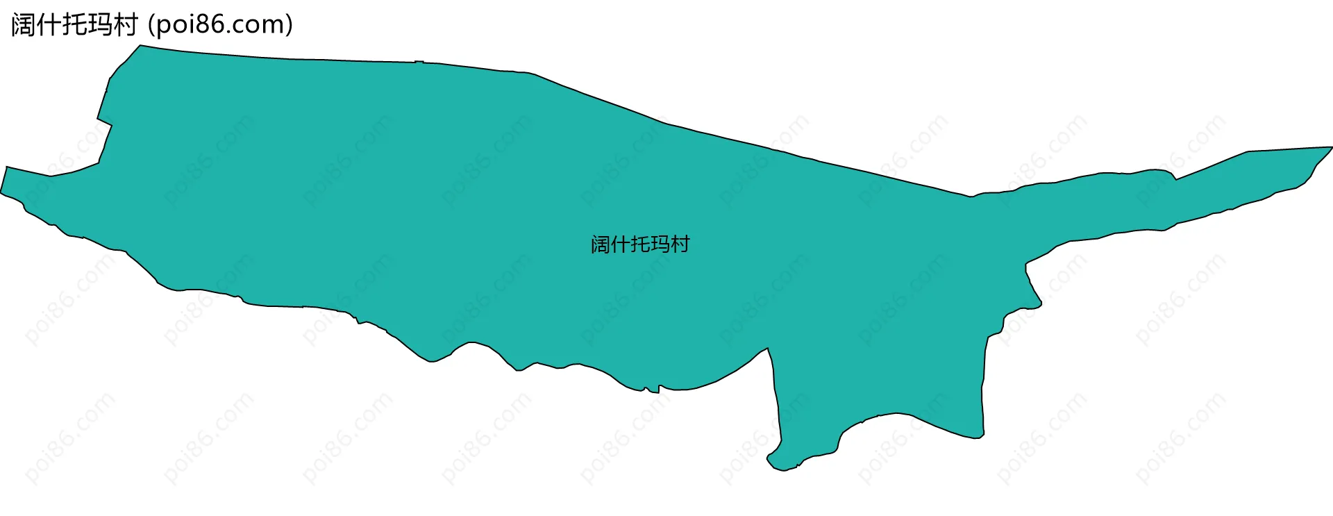 阔什托玛村边界地图