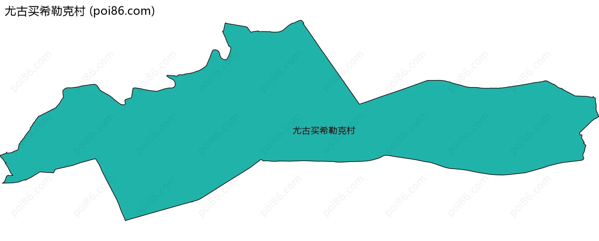 尤古买希勒克村边界地图