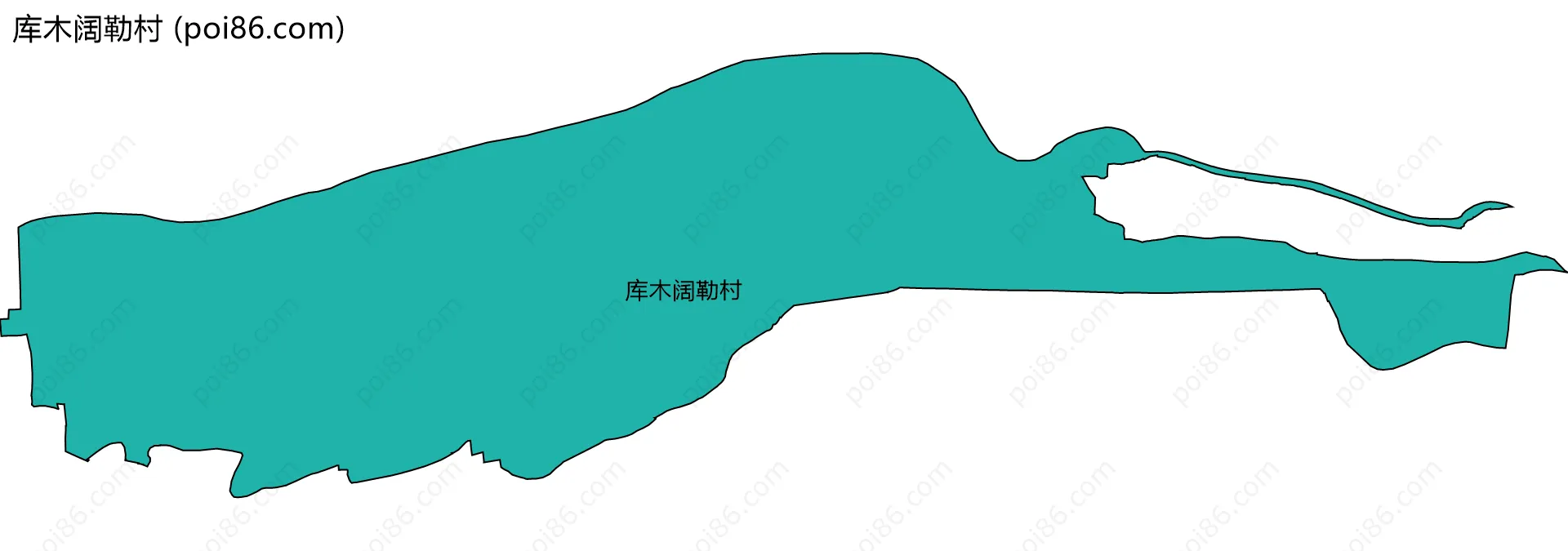 库木阔勒村边界地图