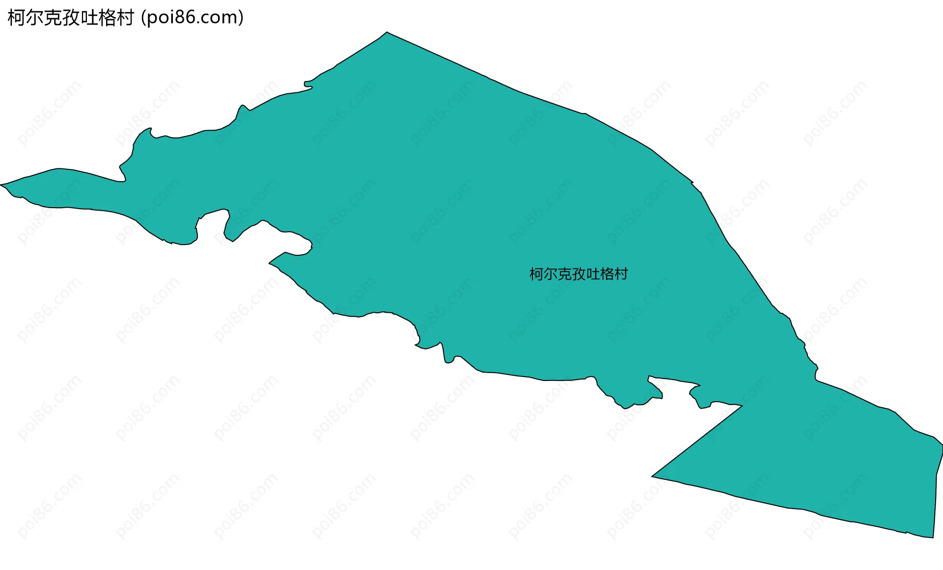 柯尔克孜吐格村边界地图