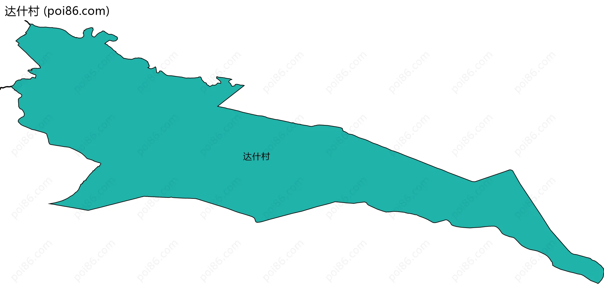 达什村边界地图