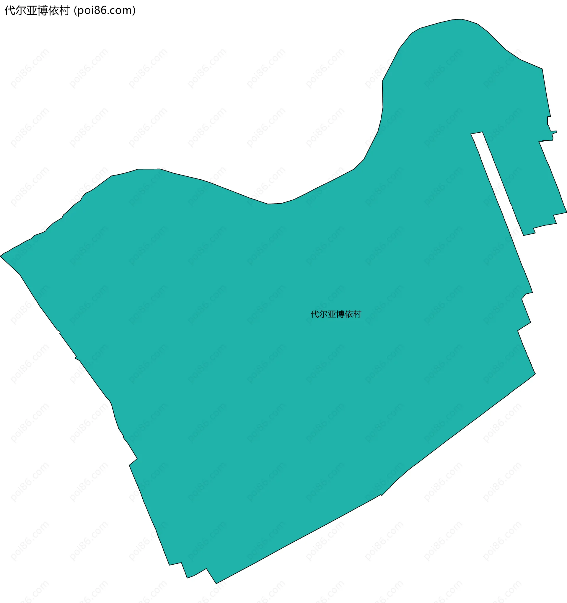 代尔亚博依村边界地图
