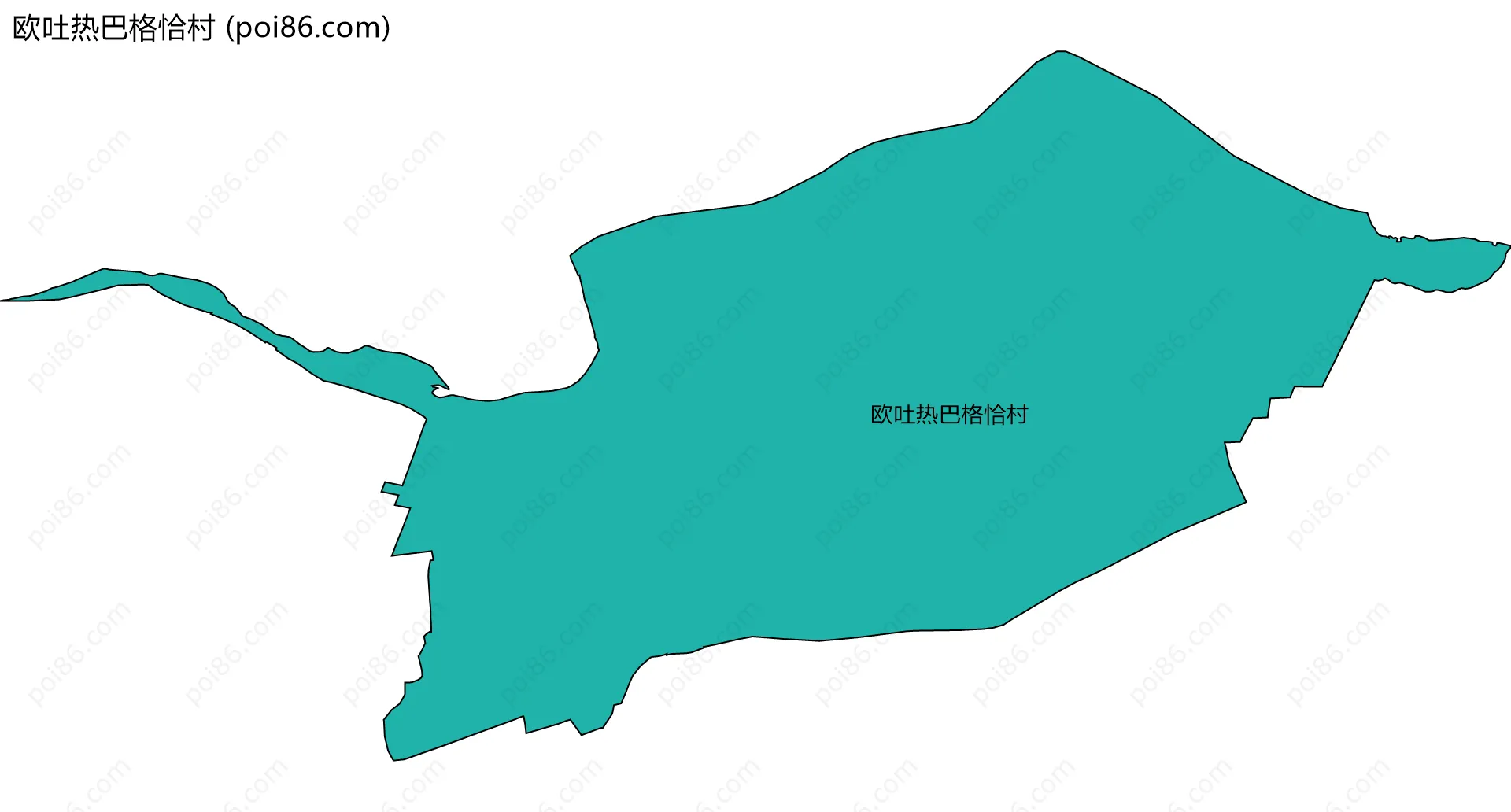 欧吐热巴格恰村边界地图