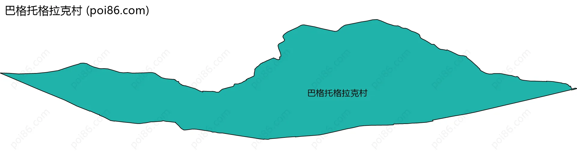 巴格托格拉克村边界地图