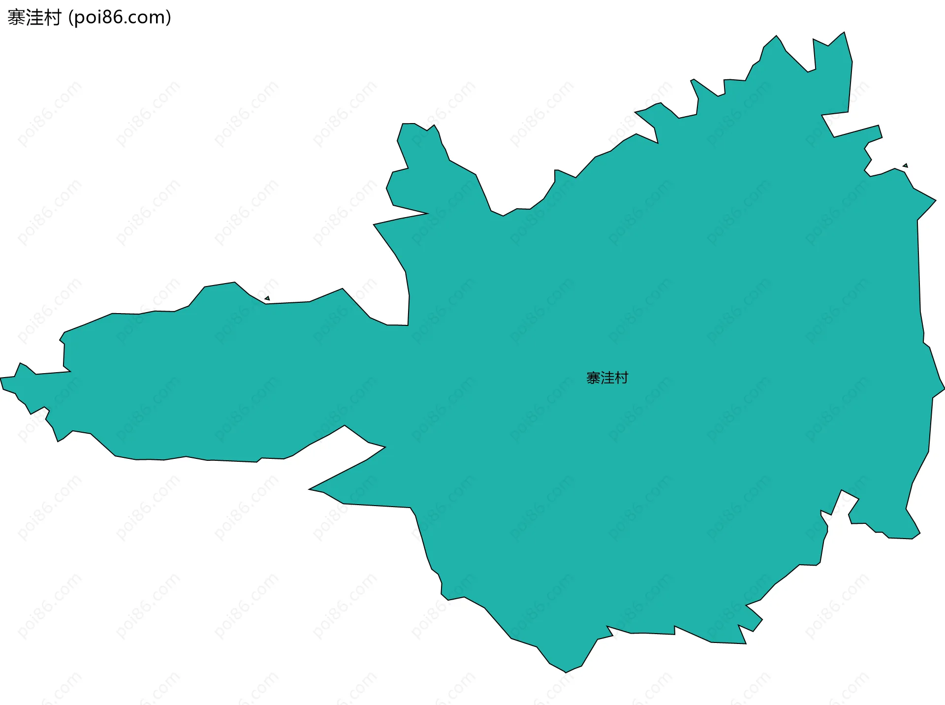 寨洼村边界地图