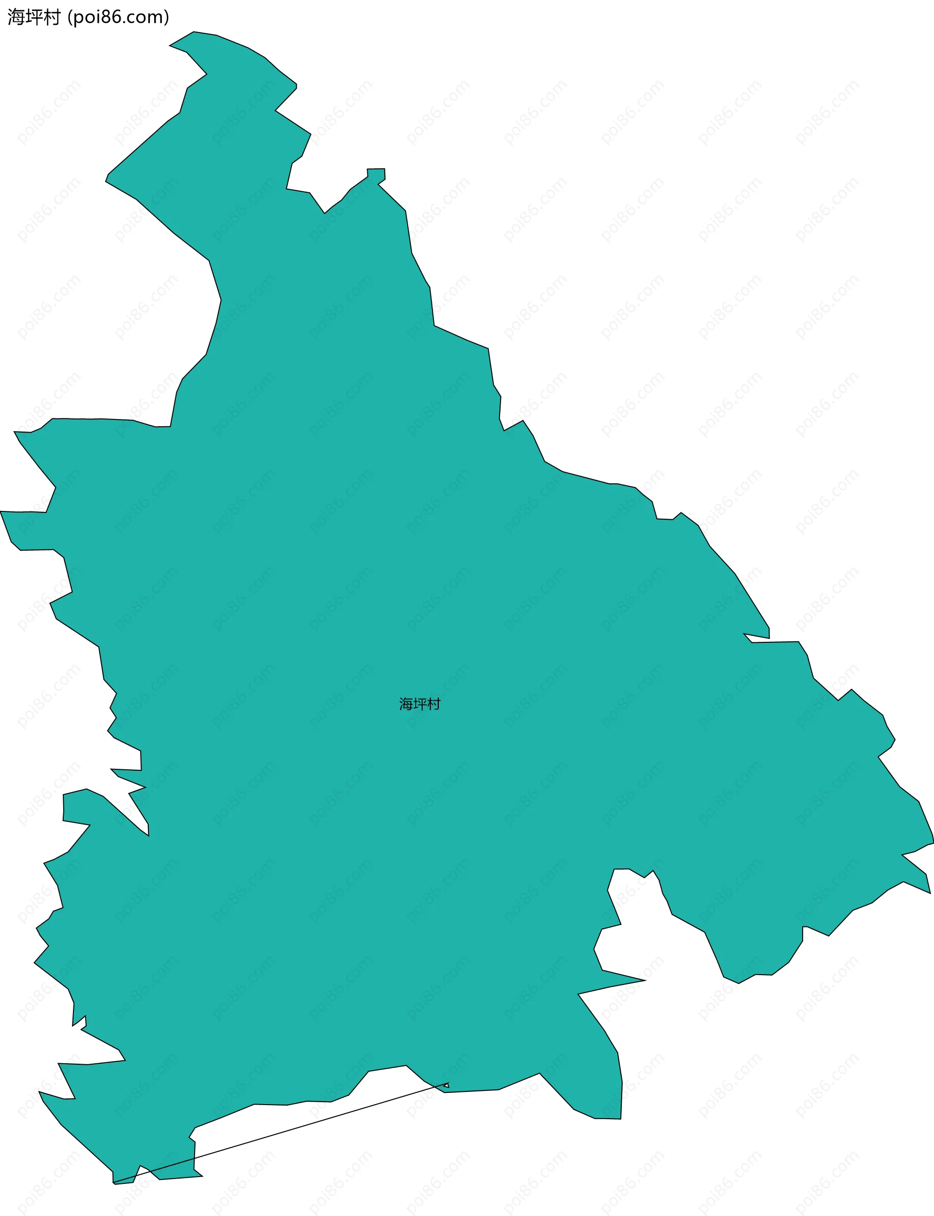 海坪村边界地图