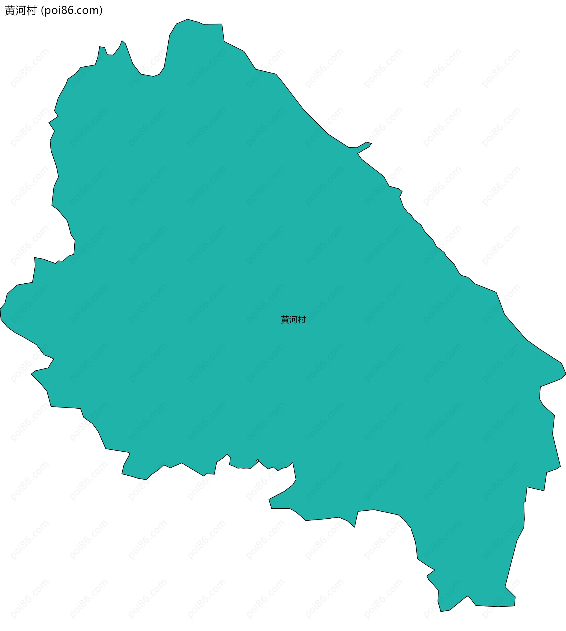 黄河村边界地图