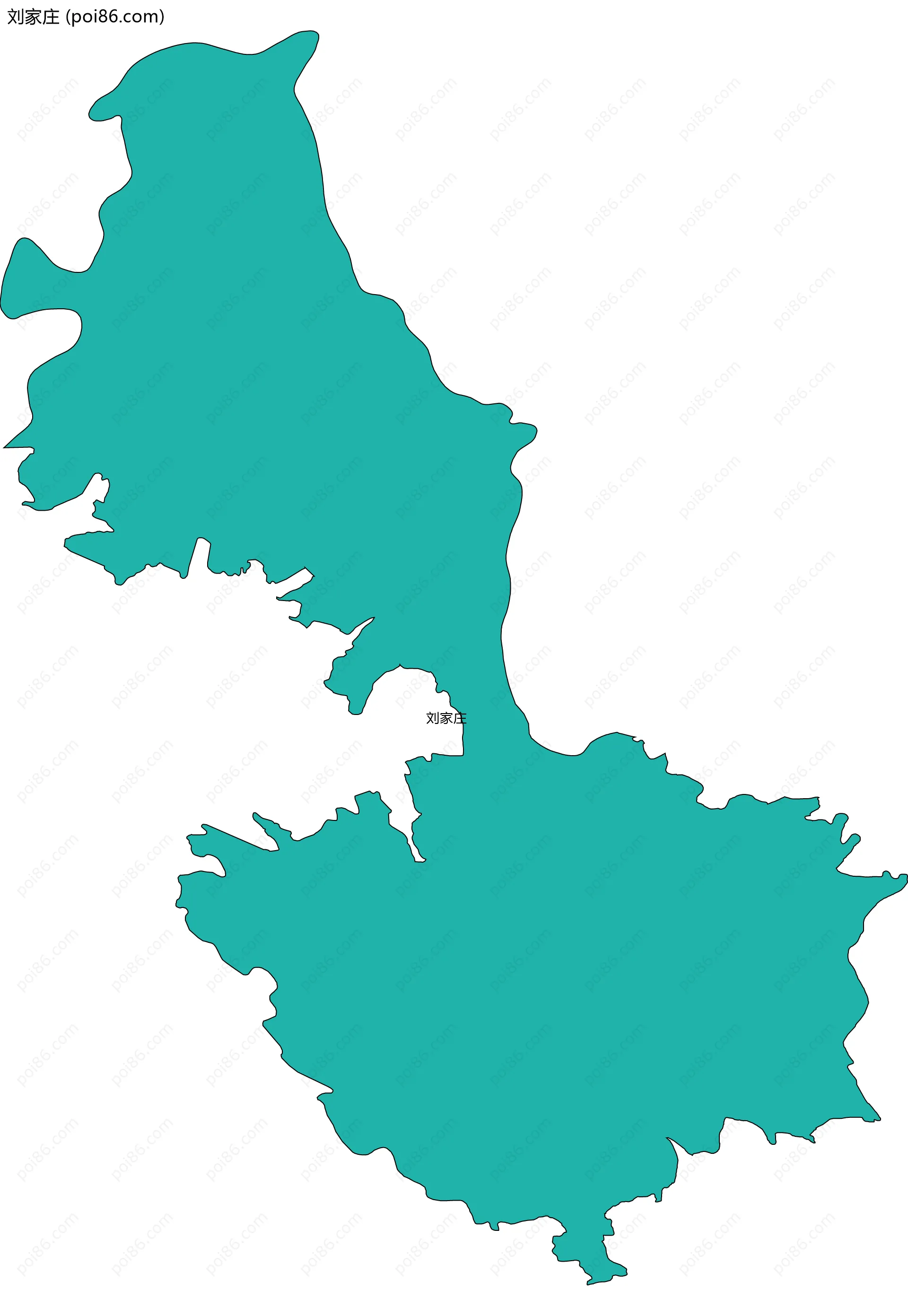 刘家庄边界地图