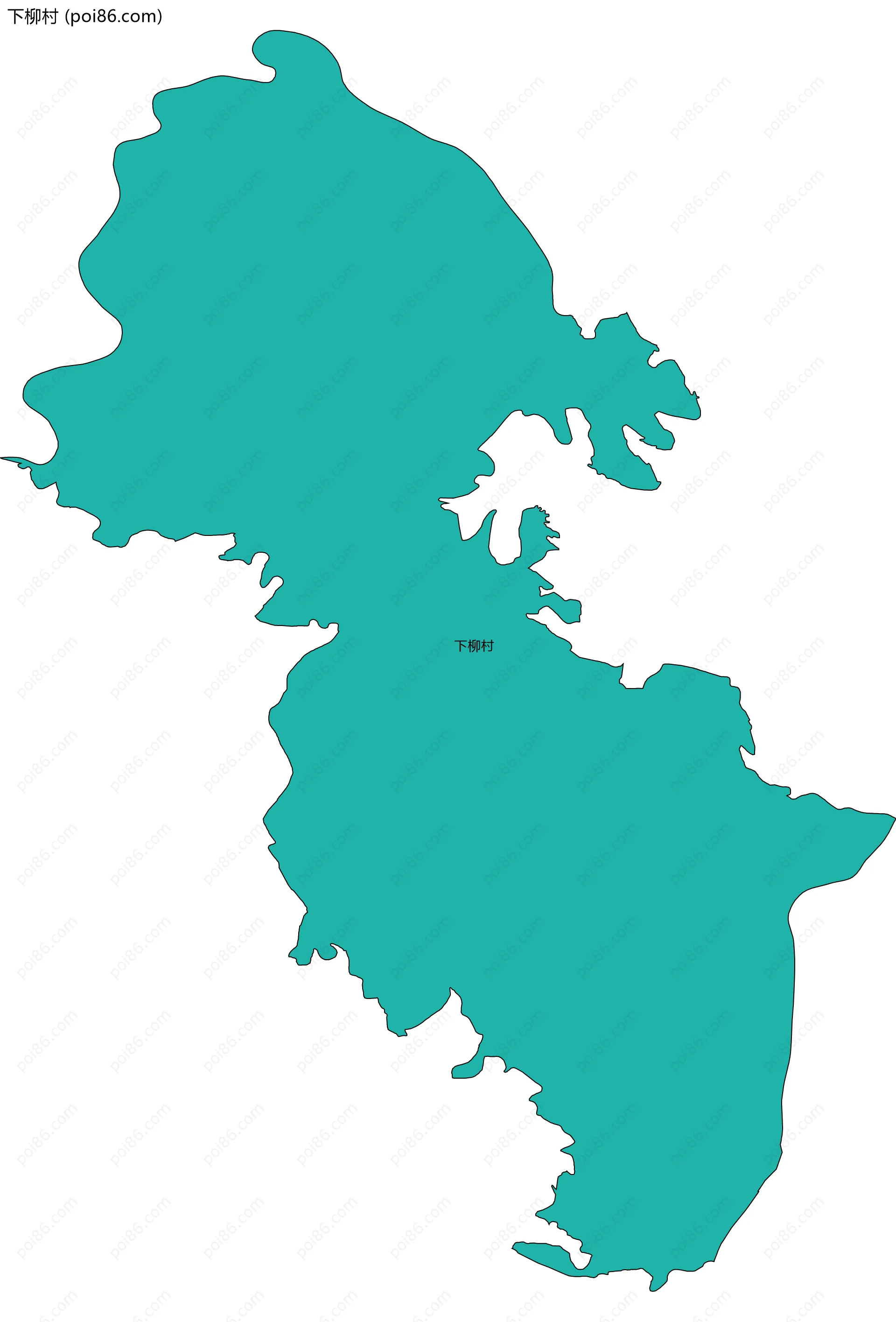 下柳村边界地图