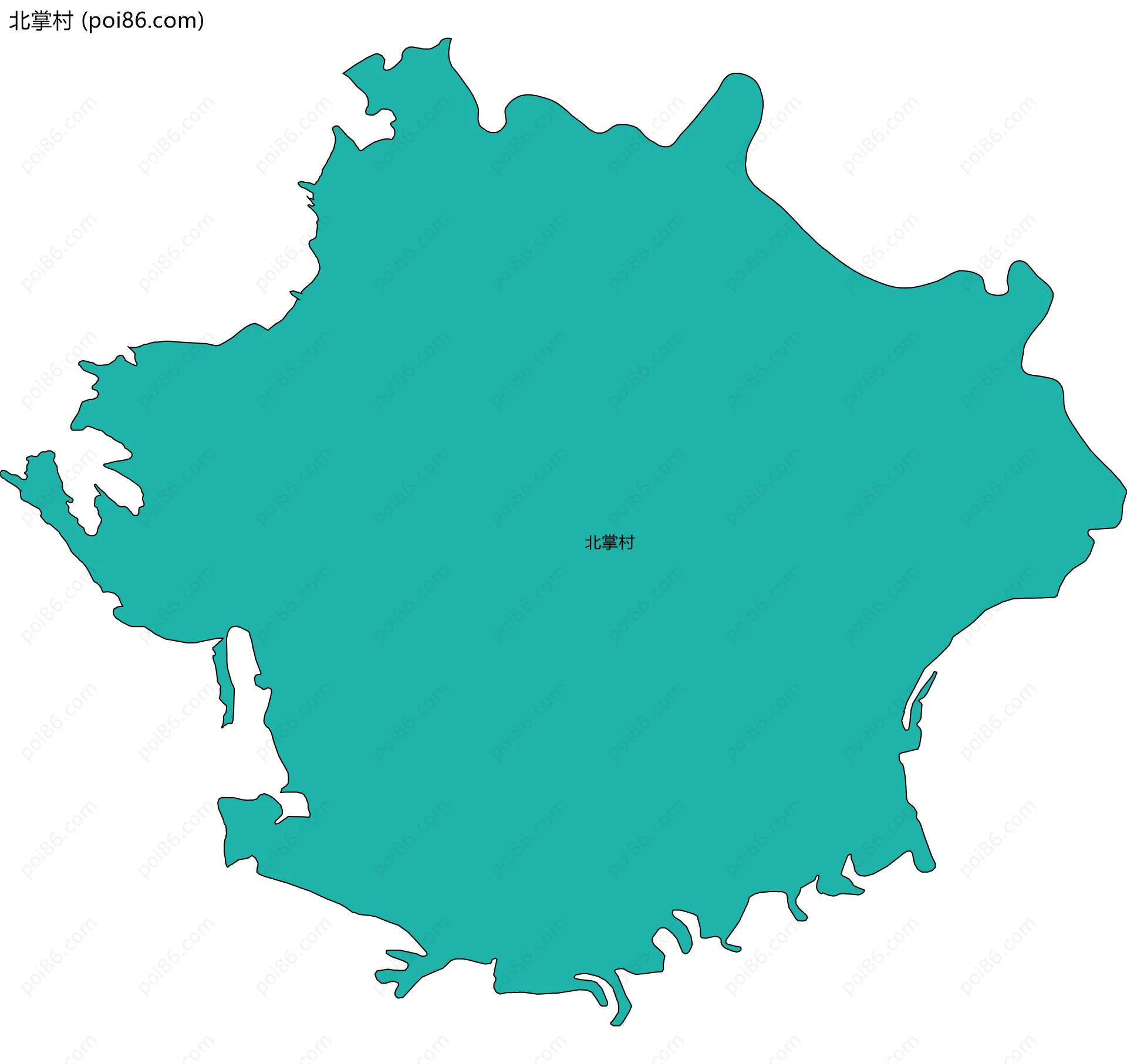 北掌村边界地图