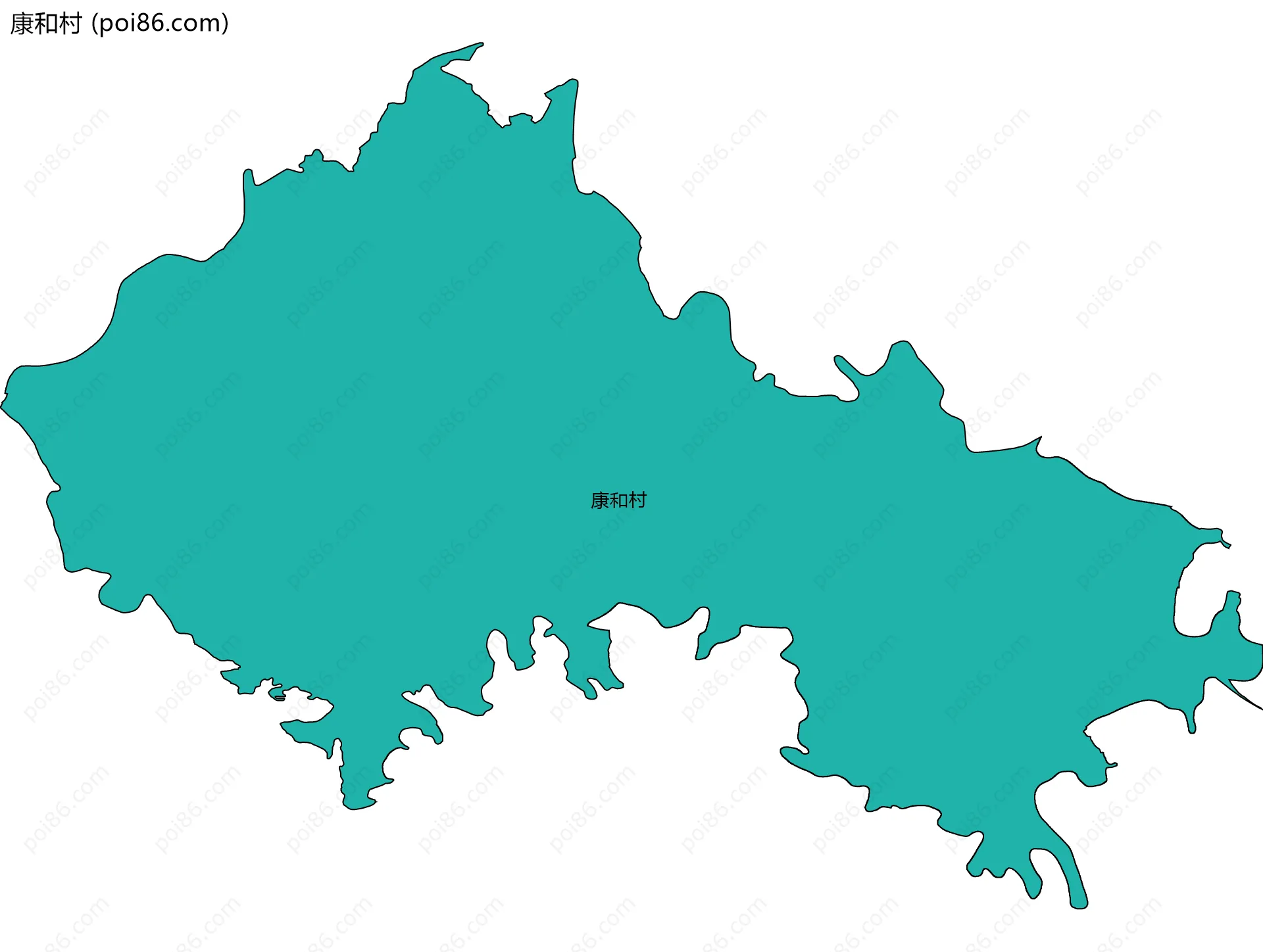 康和村边界地图