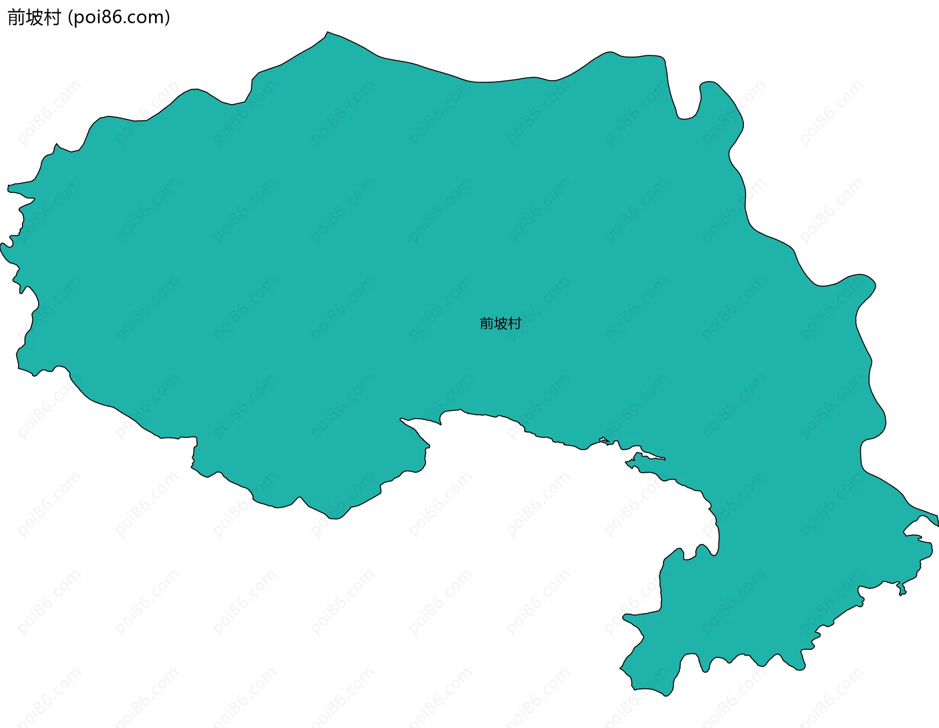 前坡村边界地图