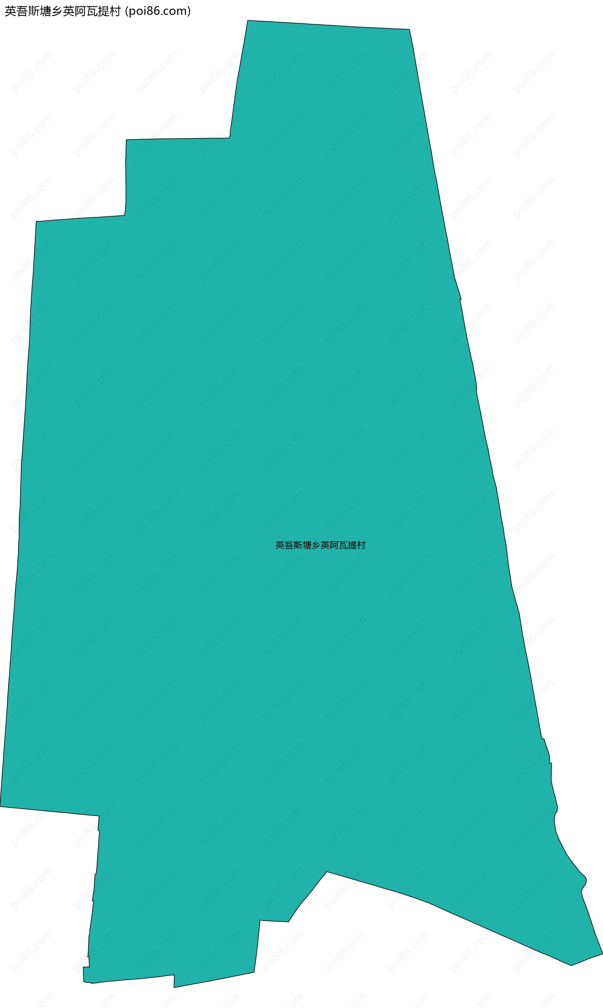英吾斯塘乡英阿瓦提村边界地图