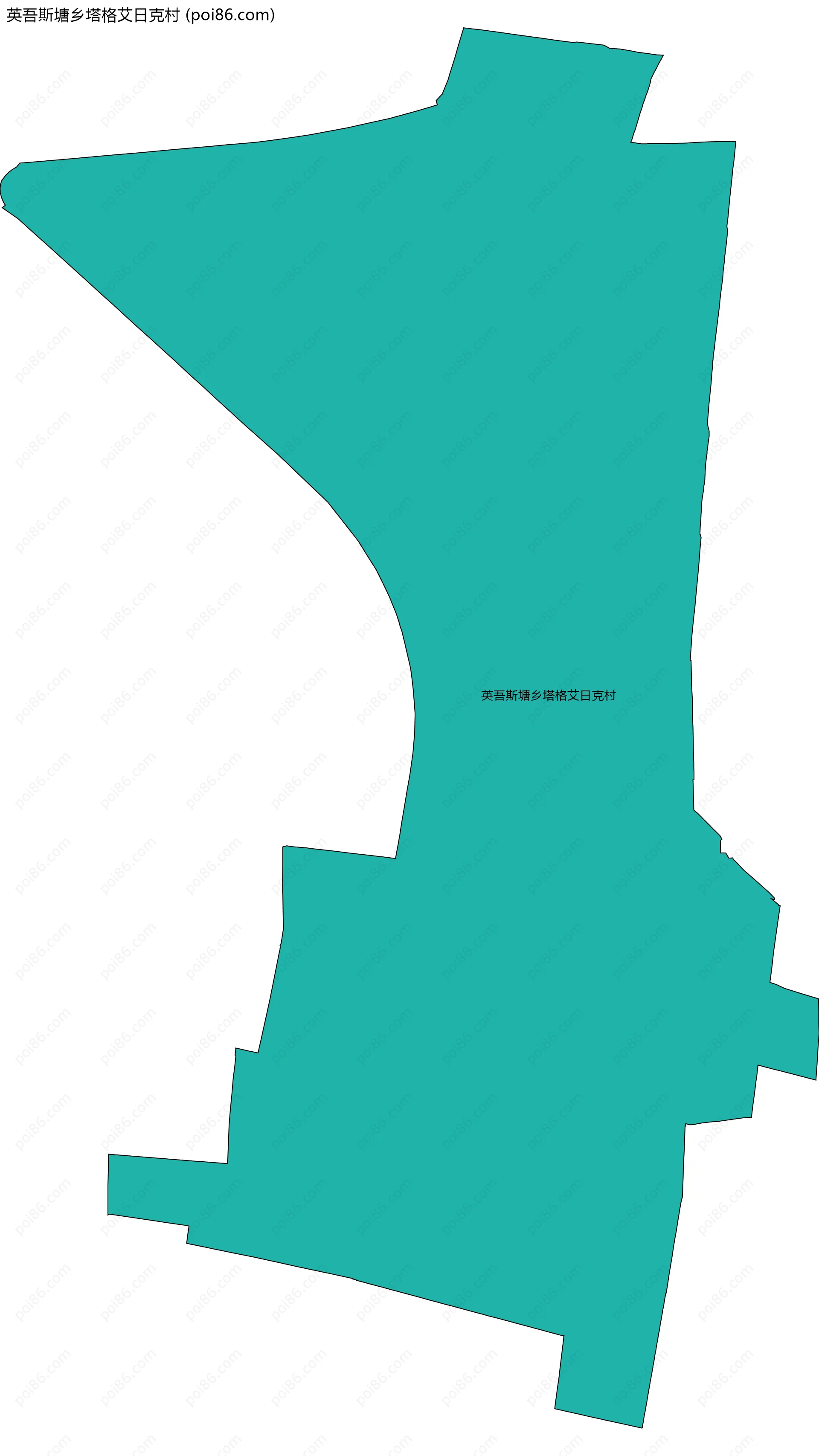 英吾斯塘乡塔格艾日克村边界地图