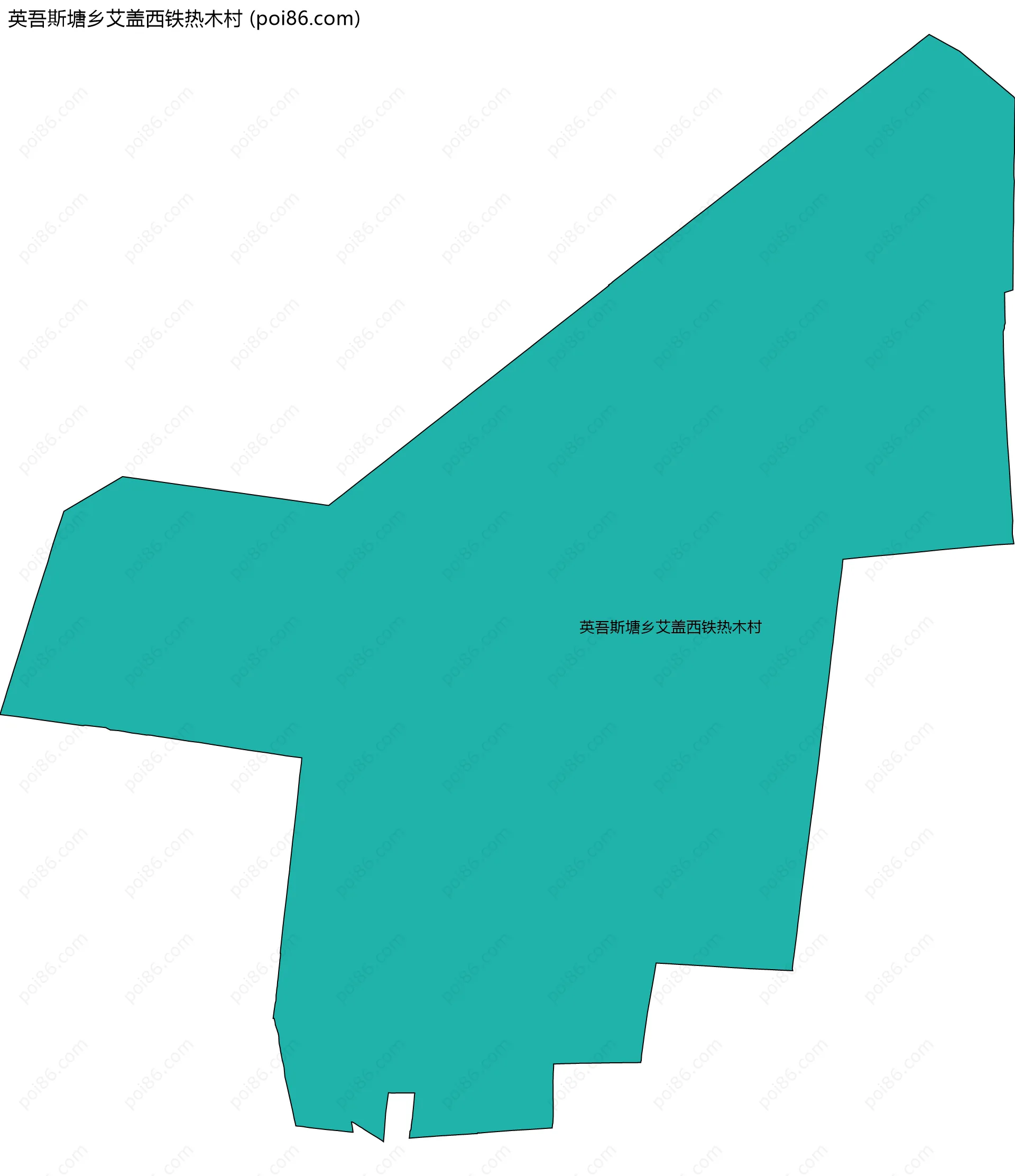 英吾斯塘乡艾盖西铁热木村边界地图