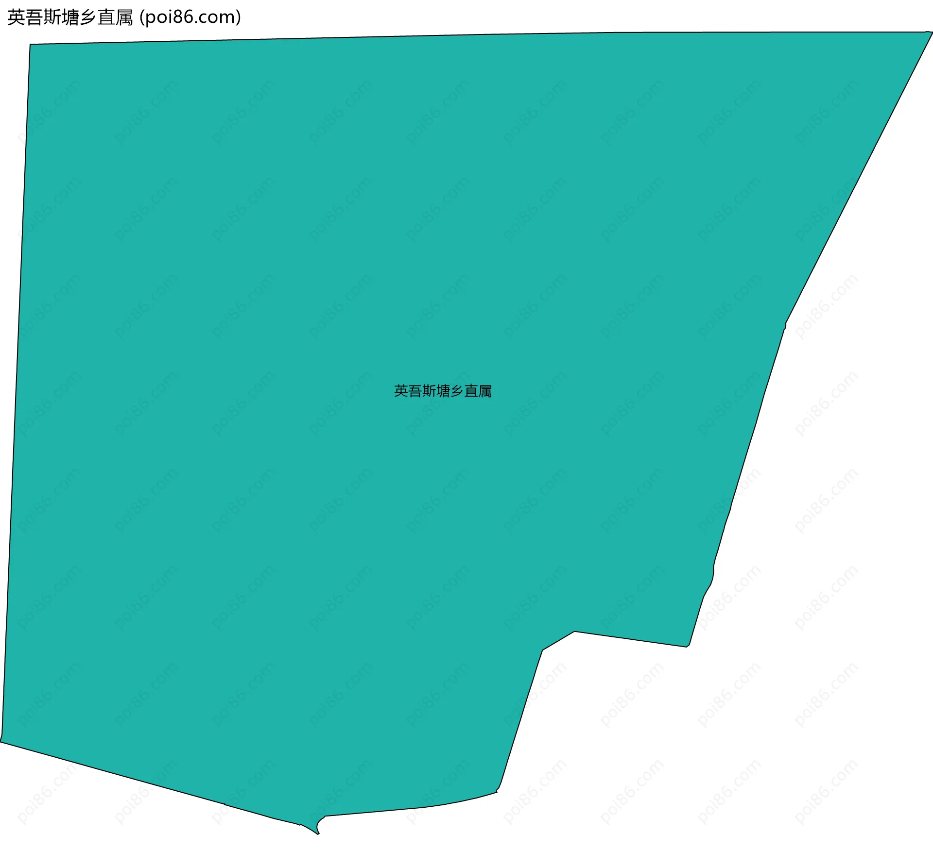 英吾斯塘乡直属边界地图