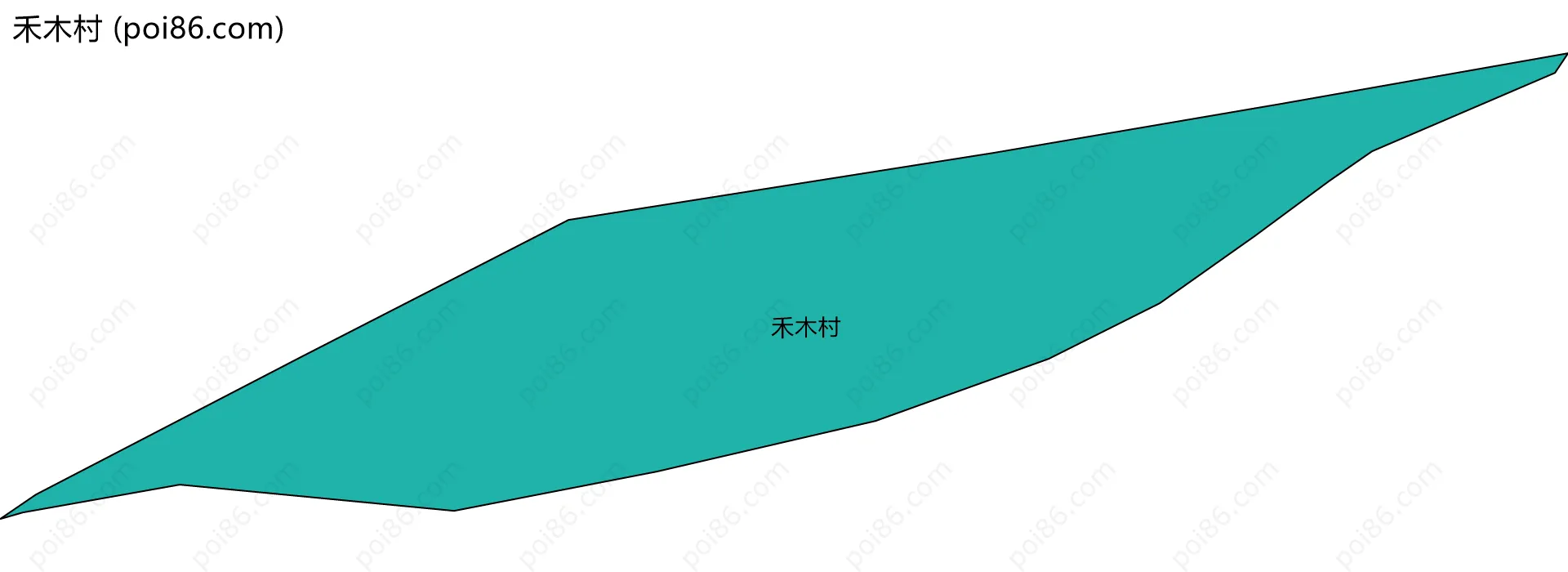 禾木村边界地图