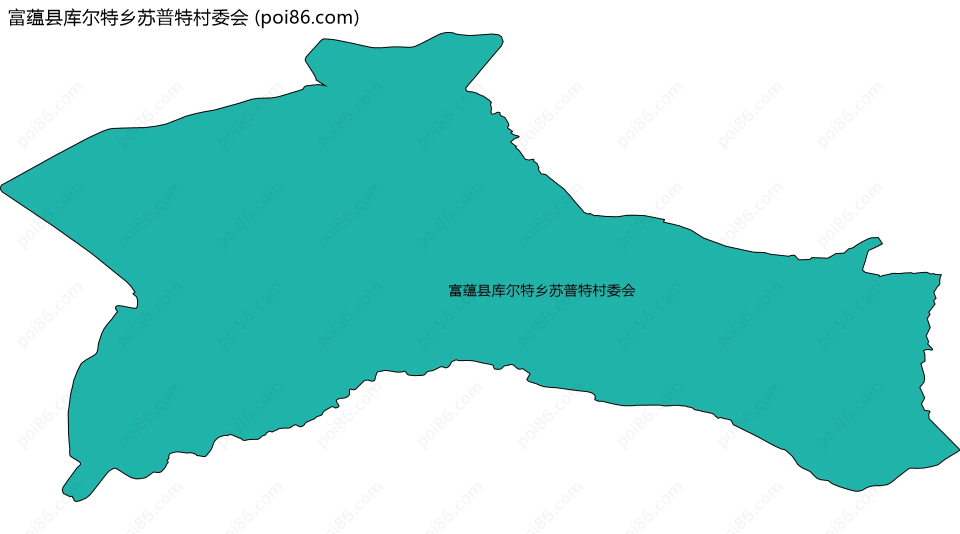 富蕴县库尔特乡苏普特村委会边界地图