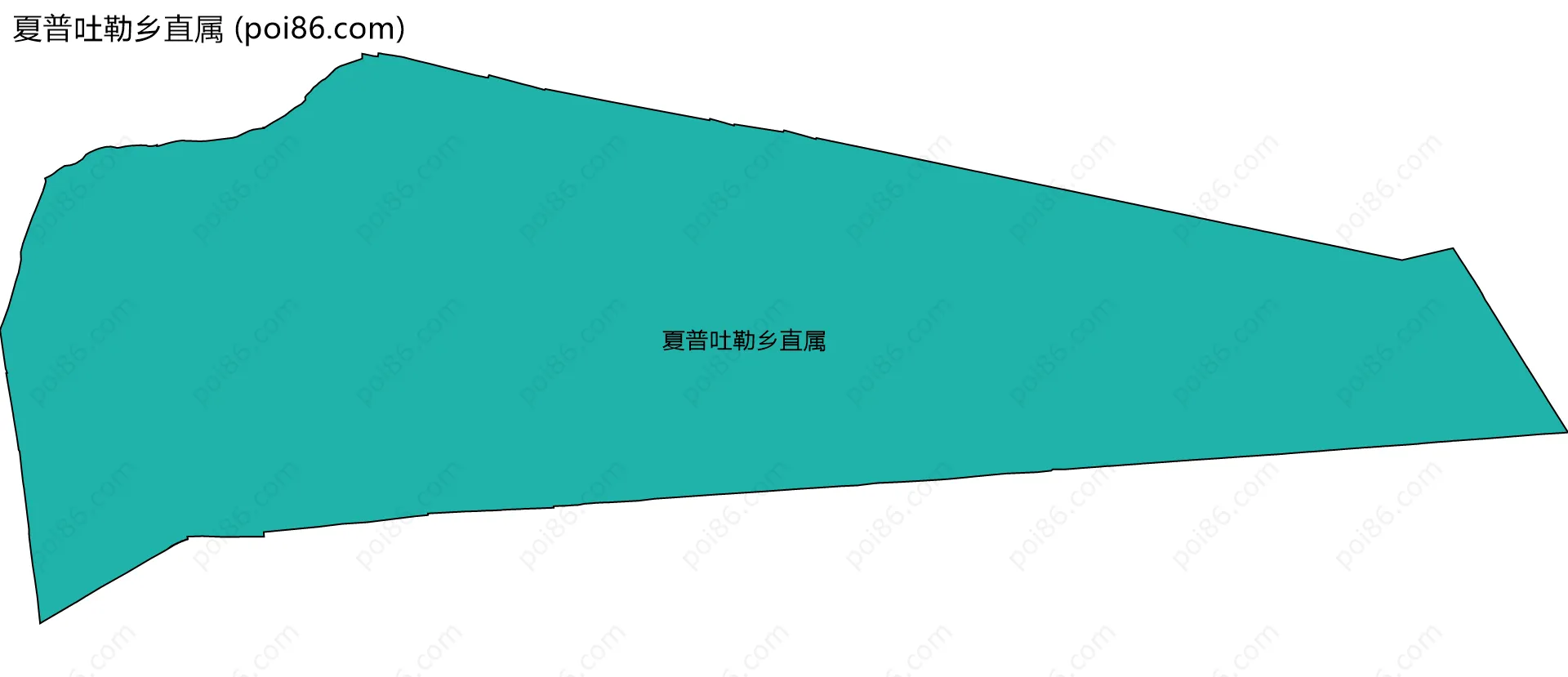 夏普吐勒乡直属边界地图