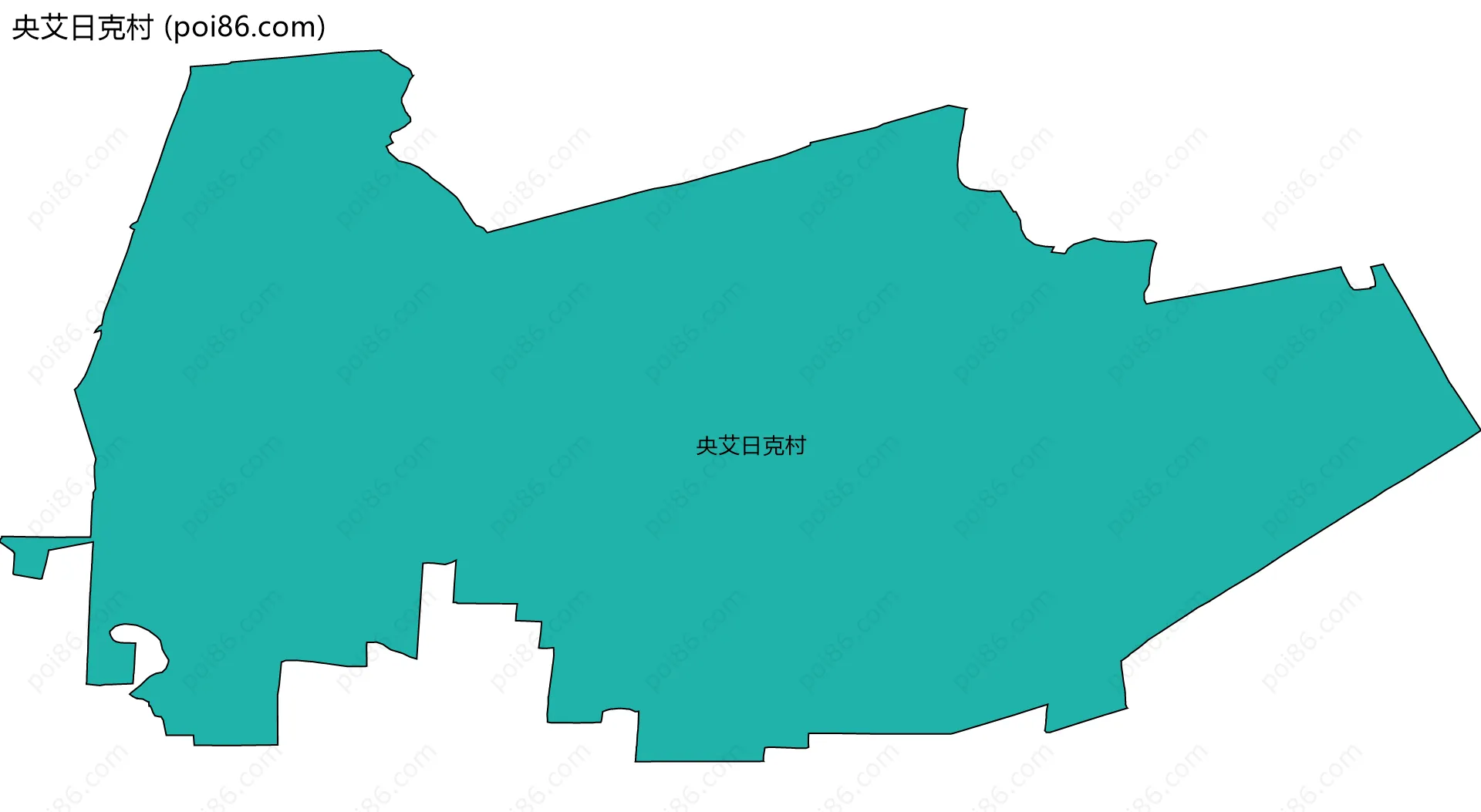 央艾日克村边界地图