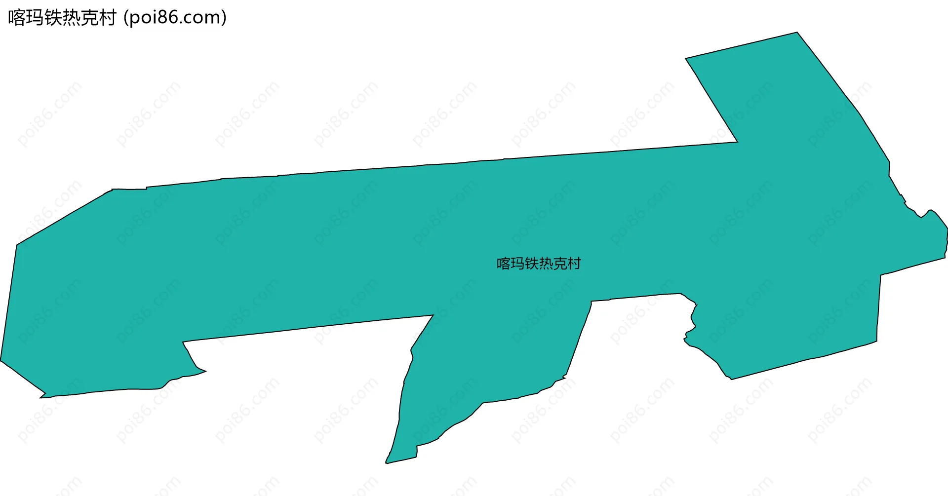 喀玛铁热克村边界地图