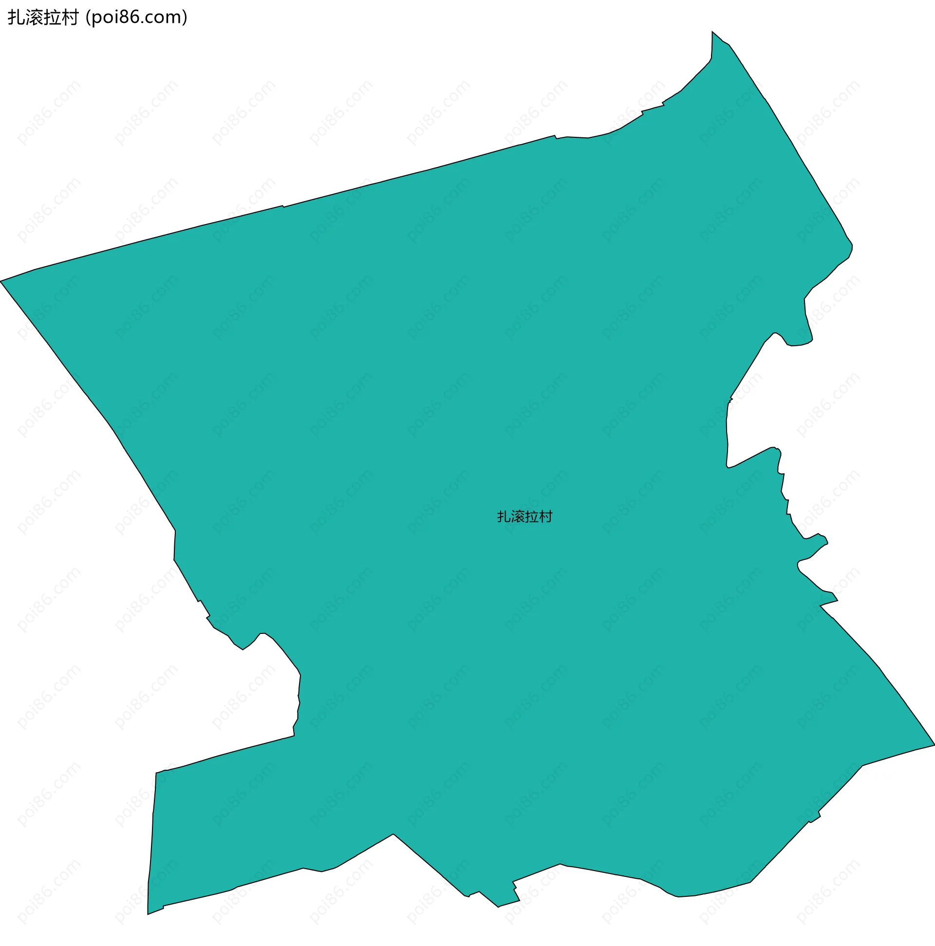 扎滚拉村边界地图