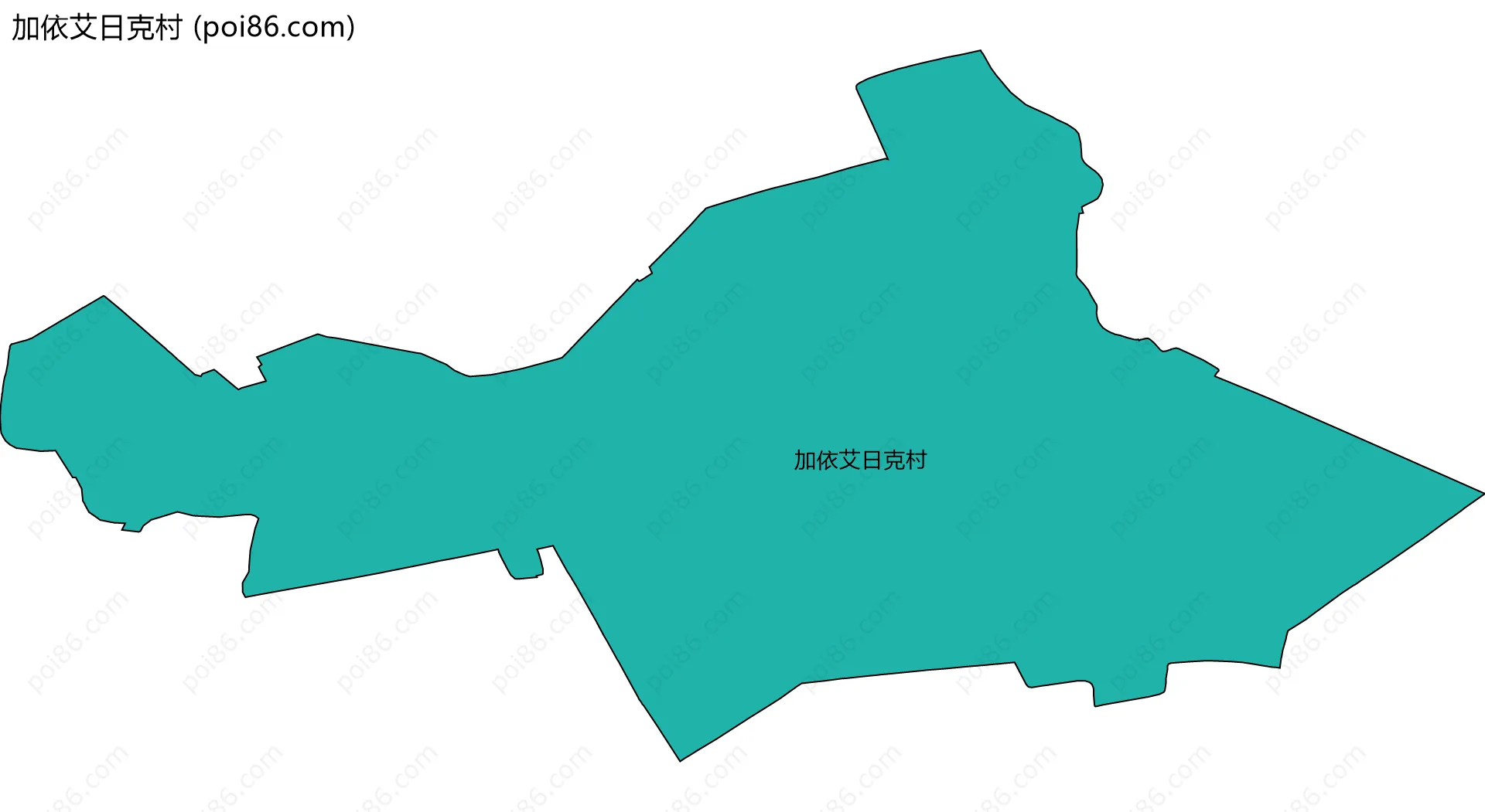 加依艾日克村边界地图