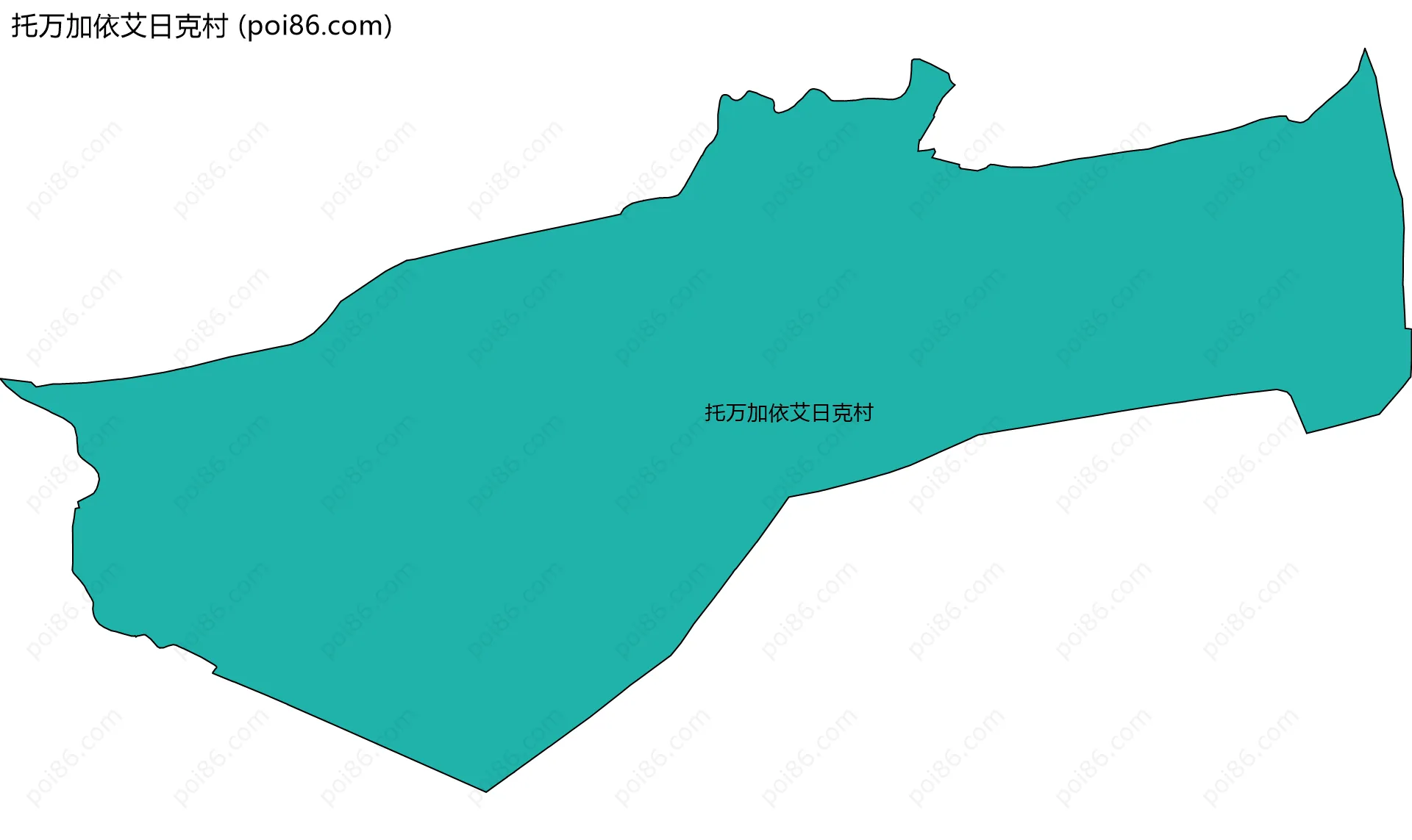 托万加依艾日克村边界地图